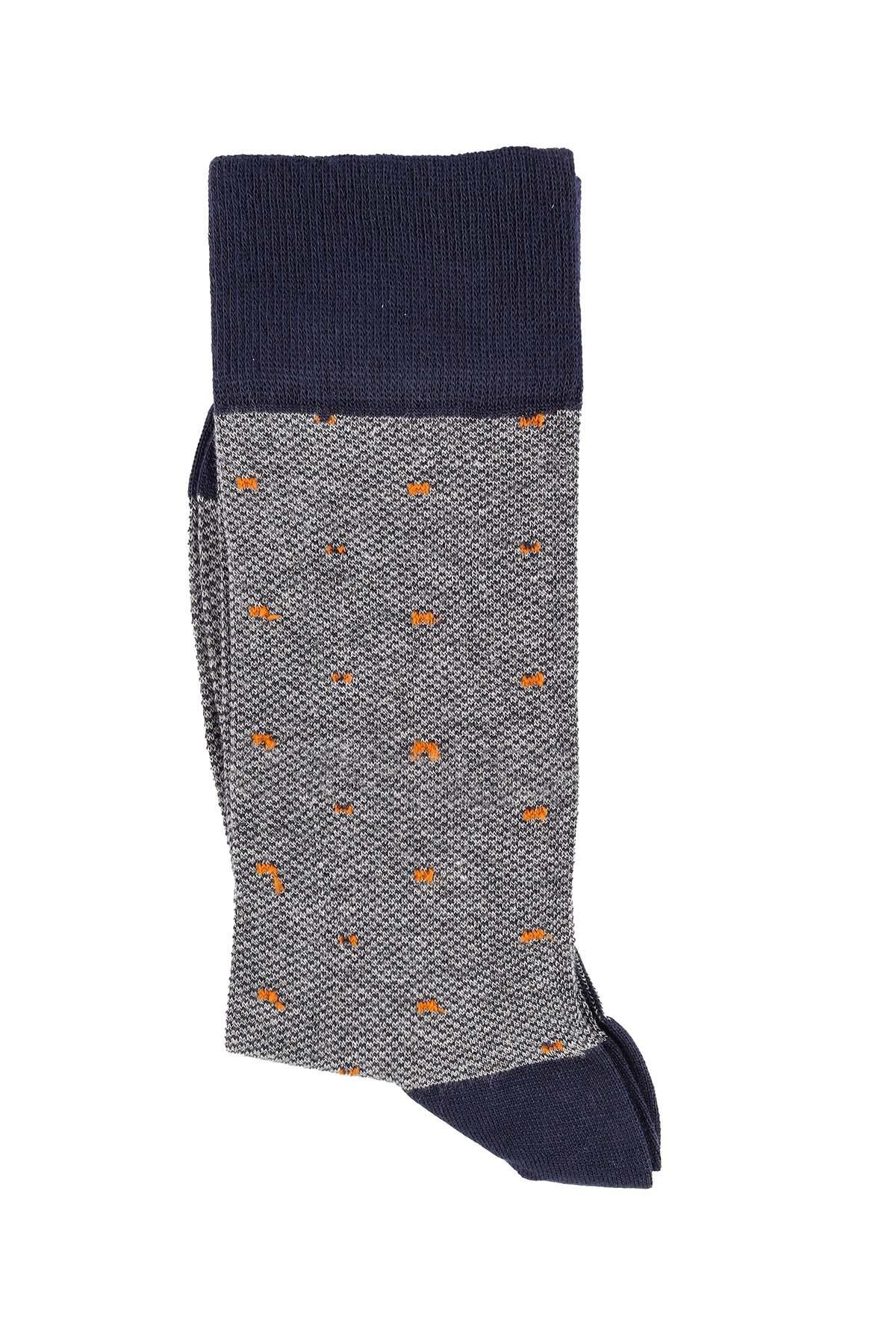 Erkek Lacivert Modal Uzun Çorap 5121