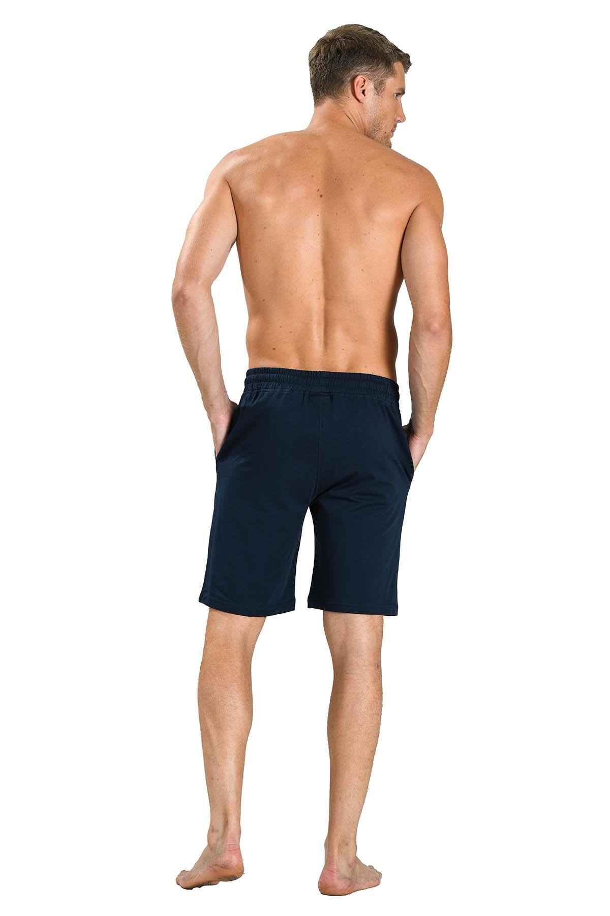 Erkek Lacivert Penye Şort 4630