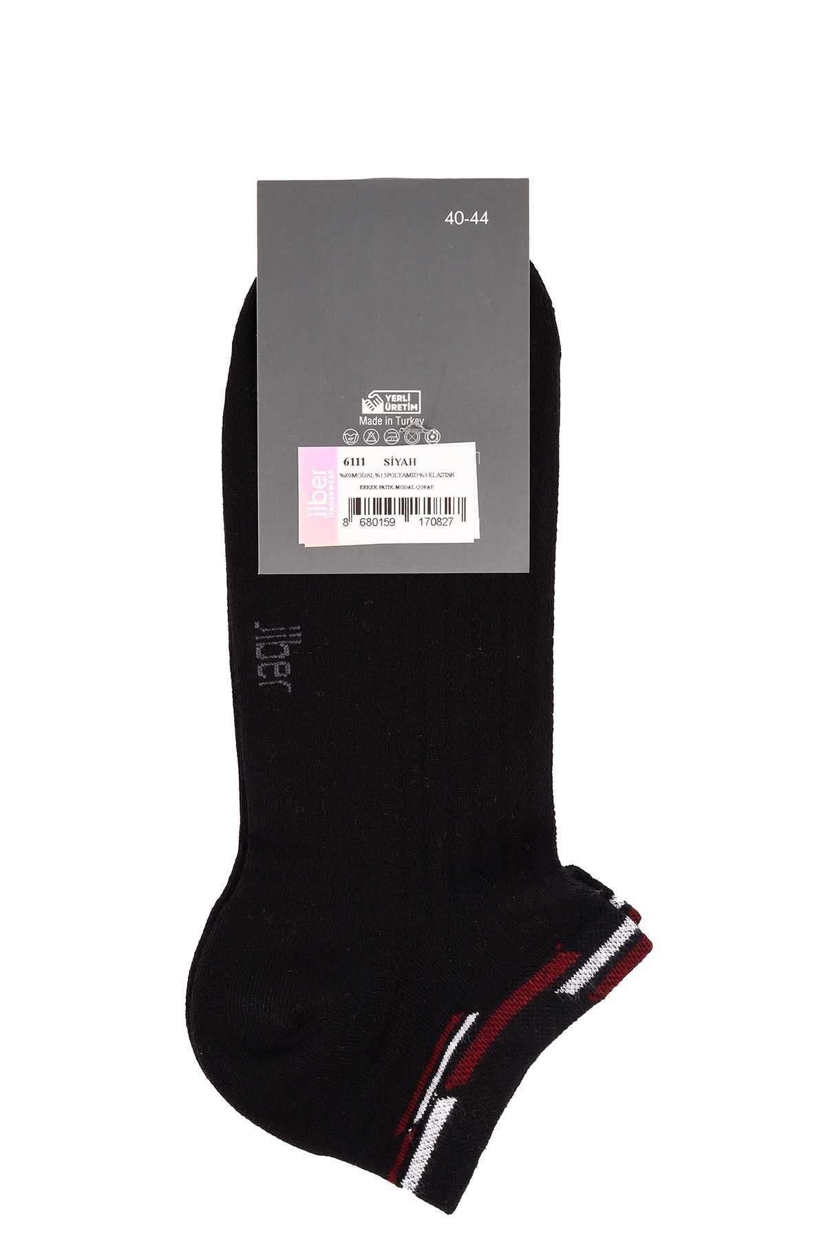 Erkek Siyah Patik Modal Çorap 6111