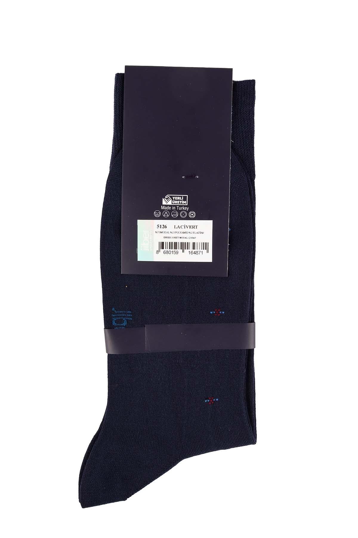 Erkek Soket Lacivert Modal Çorap 5126