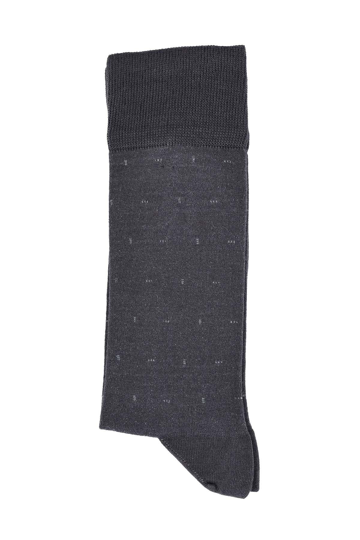 Erkek Soket Likralı Modal Füme Çorap 5216