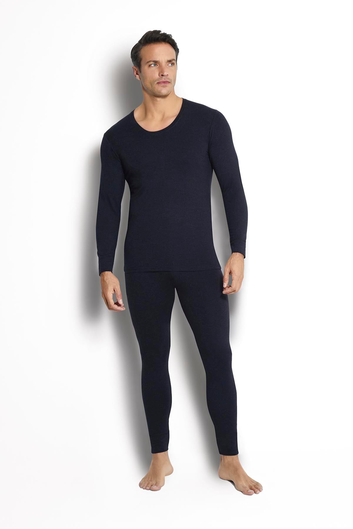 Erkek Termal İçlik Üst Siyah 170