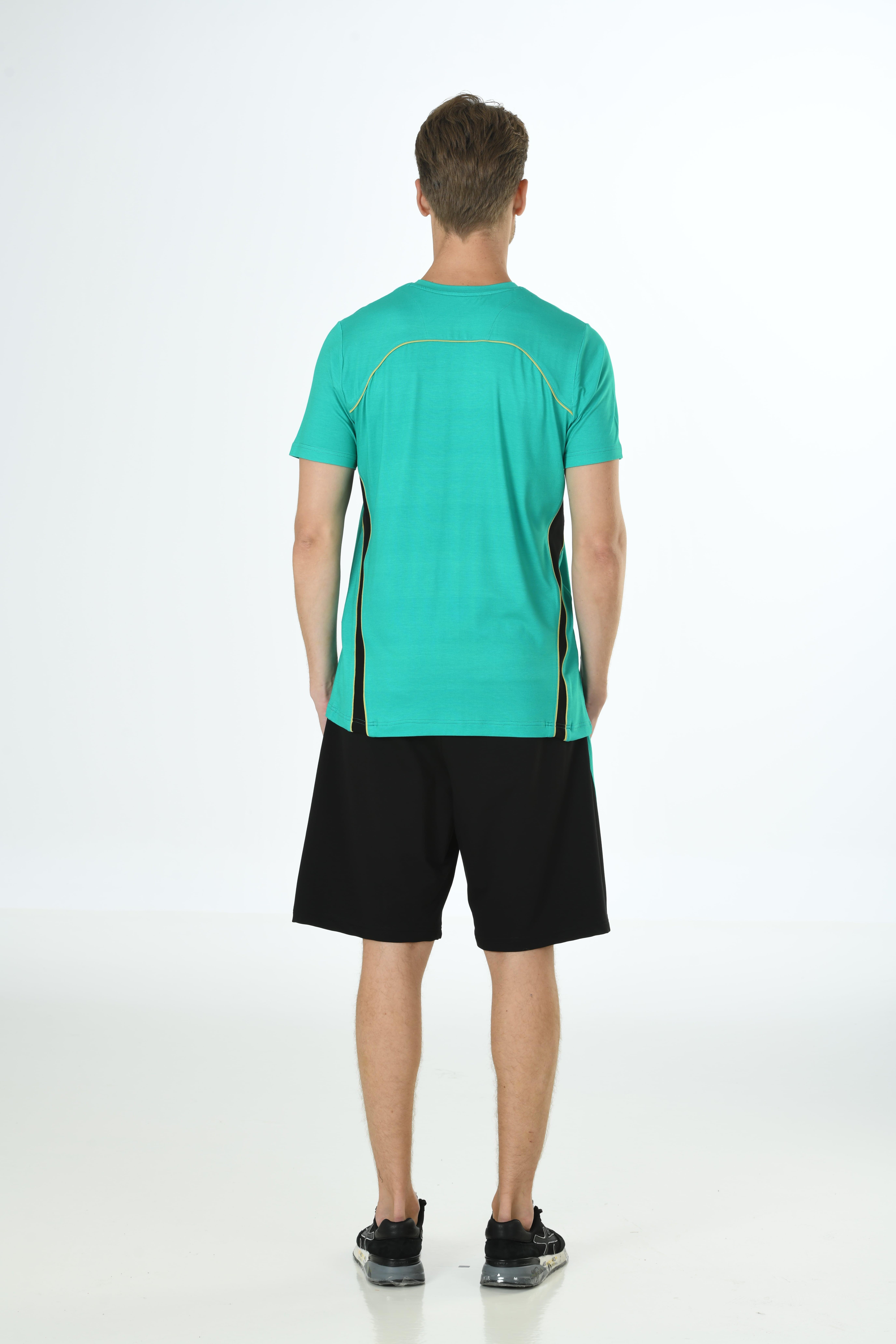 Erkek Yeşil Modal Şortlu Takım 15119