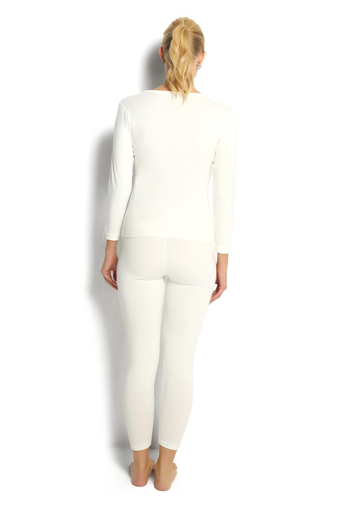 Kadın Ekru Termal Tek Üst 590