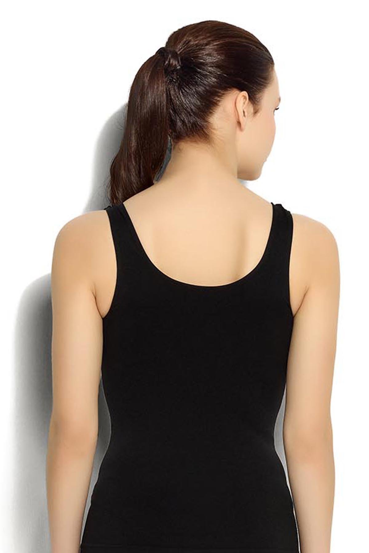 Siyah Kalın Askılı Atlet Korse  4524