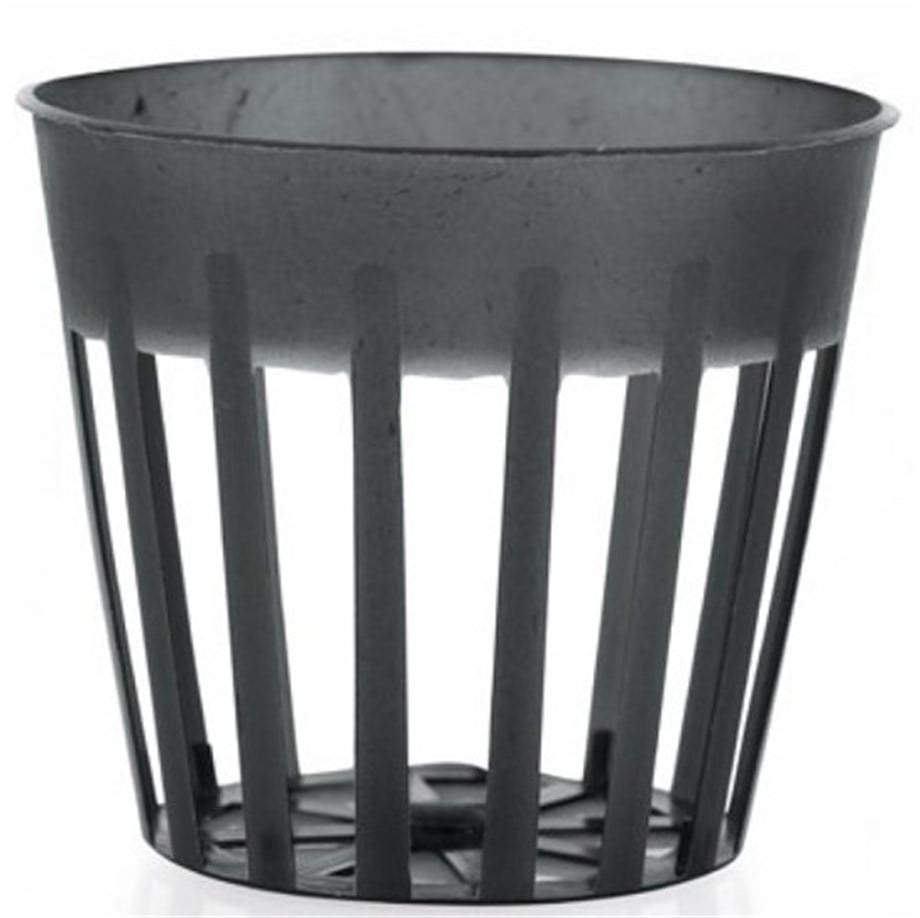 DELİKLİ FILE SAKSI SİYAH 55X50mm 100 adet