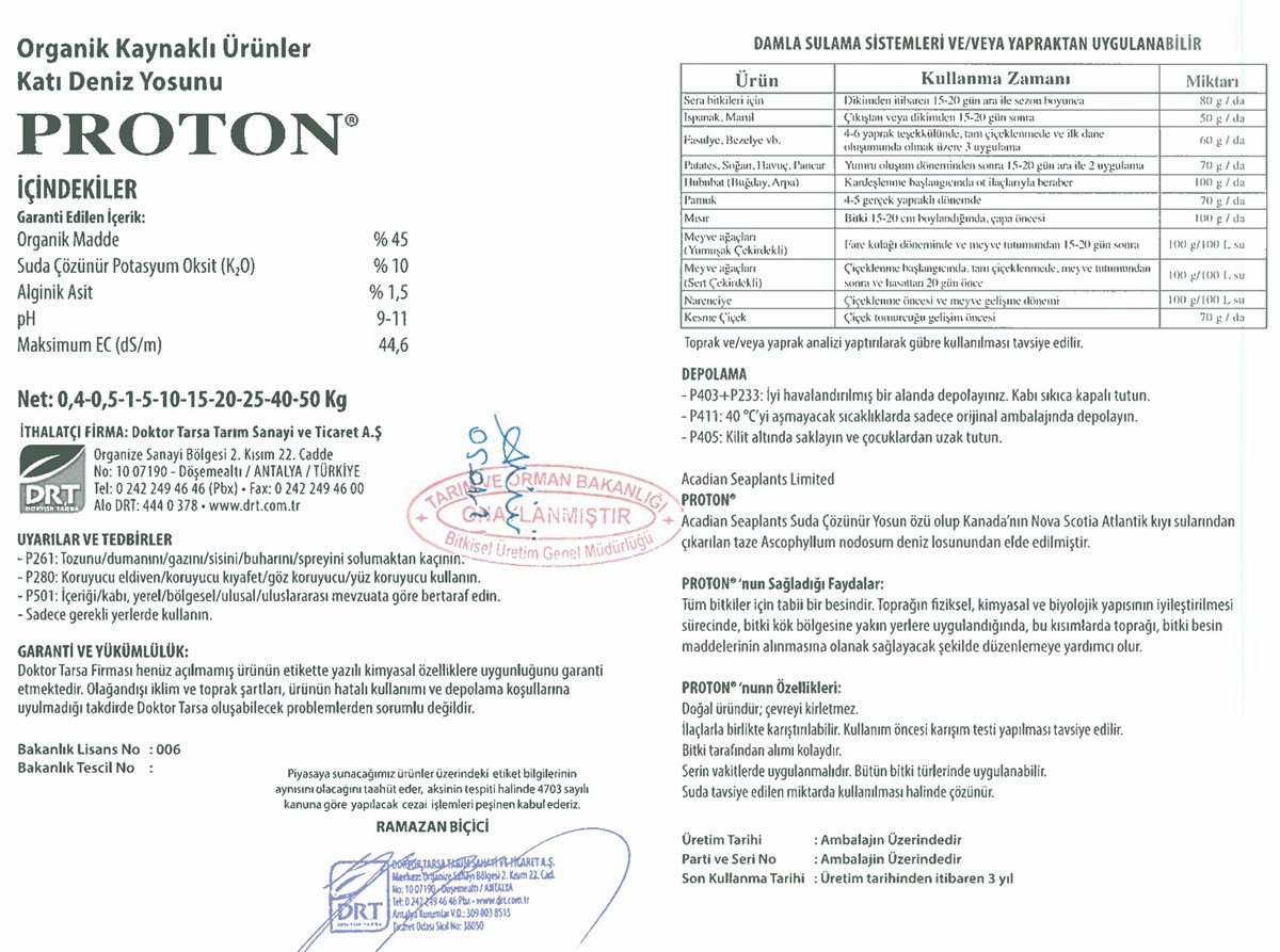 PROTON ALGINE-S DENİZ YOSUNU 400gr