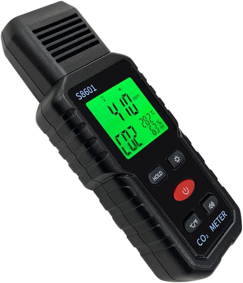 S8601A SICAKLIK-NEM-KARBONDİOKSİT CO2 ÖLÇER (PİLLİ) 