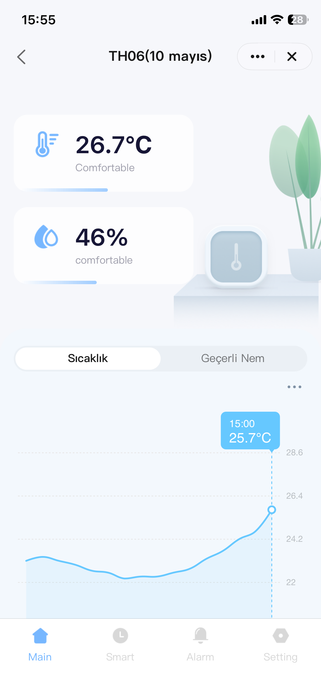 SICAKLIK-NEM ÖLÇER TUYA WIFI
