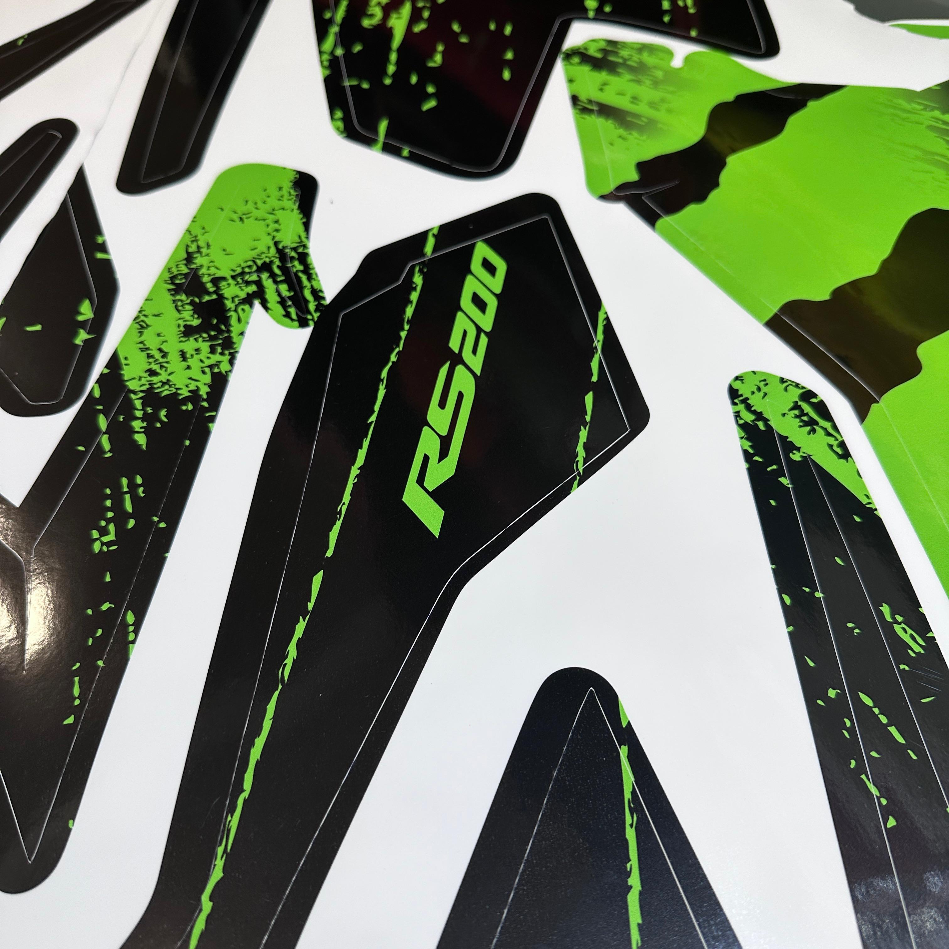 PULSAR RS 200 Bajaj RS200 Monster Sticker Etiket Parçalı Kaplama Modeli