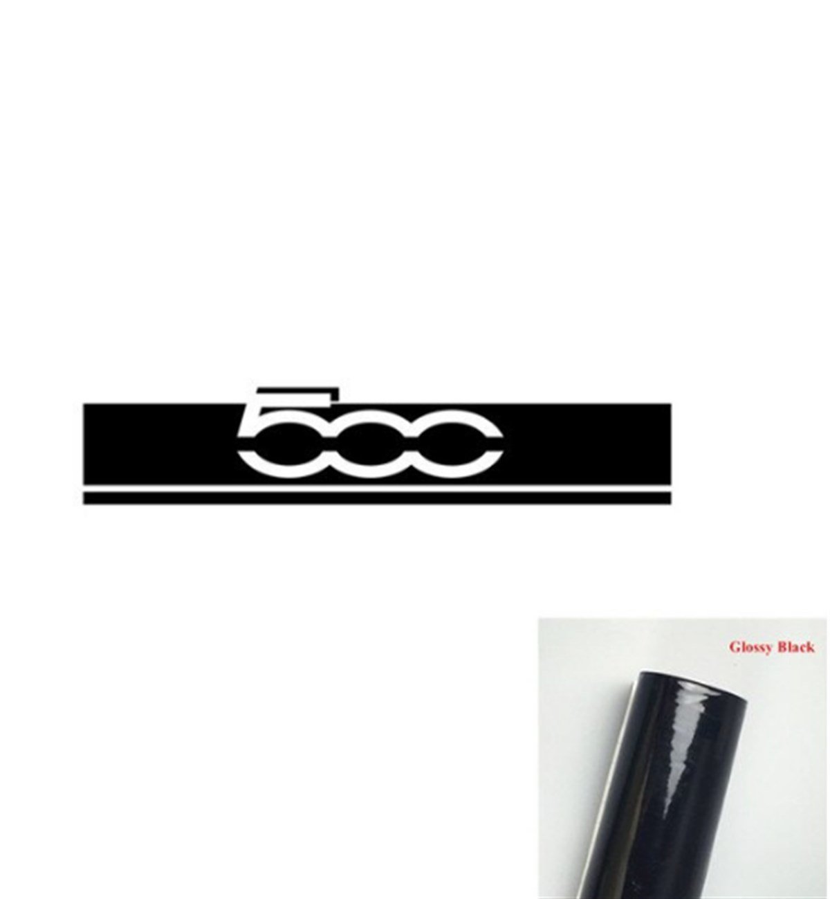  Fiat 500 Ön Kaput Şerit Sticker Etiket Modeli