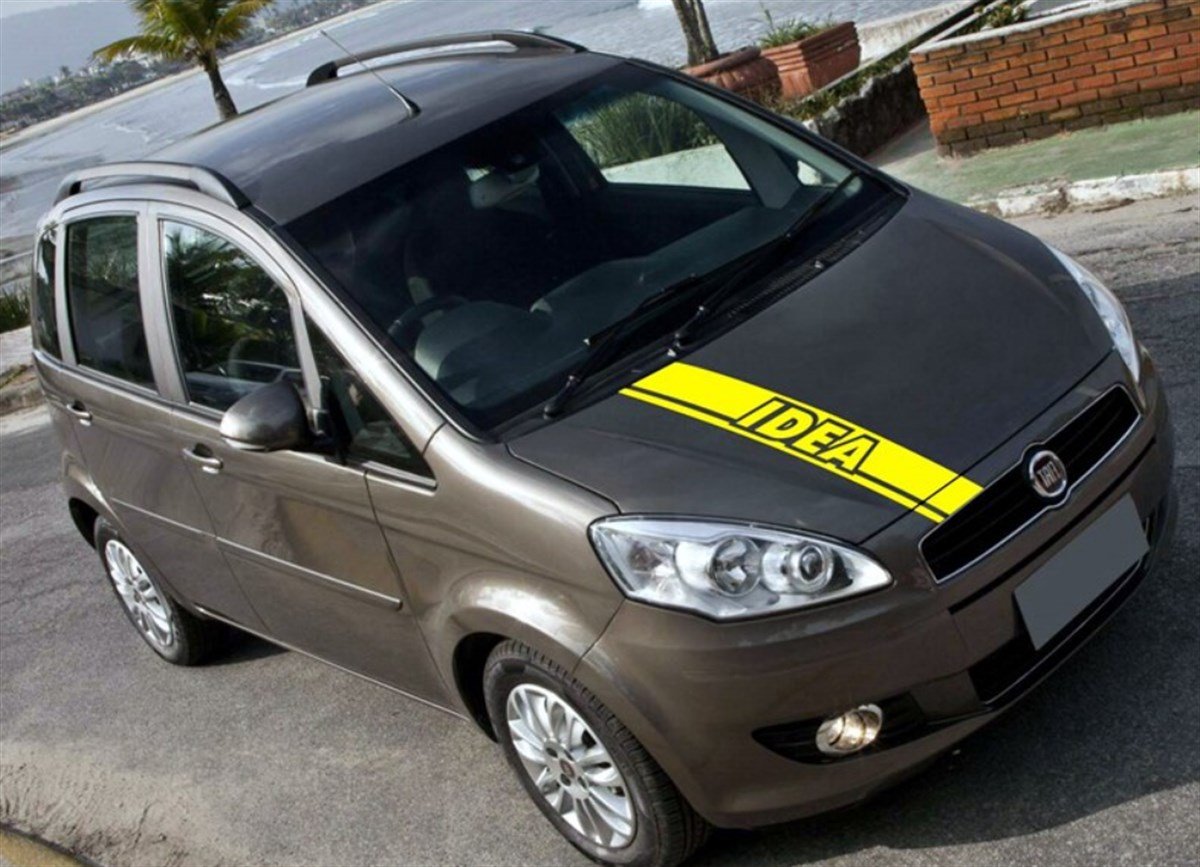  Fiat Idea Ön Kaput Şerit Sticker Etiket Modeli