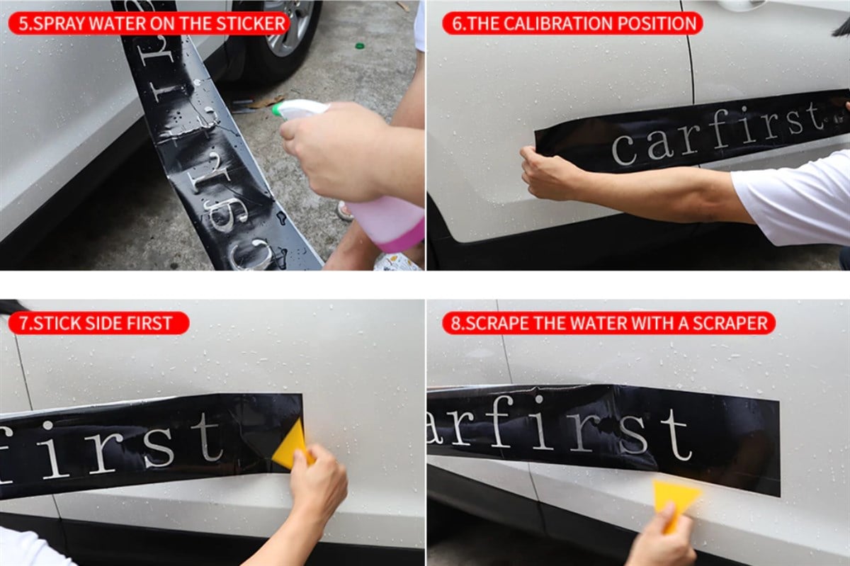  Toyota Hilux Yazılı Yan Kapı Gökkuşağı Şerit Sticker Etiket Modeli