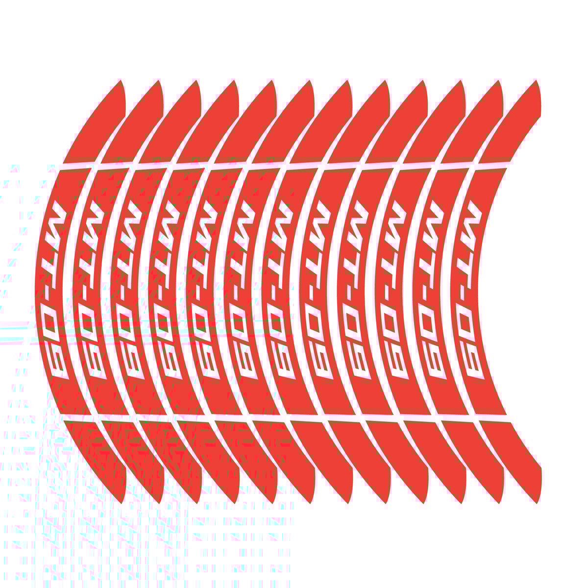  Yamaha MT 09 İç Dış Jant Sticker