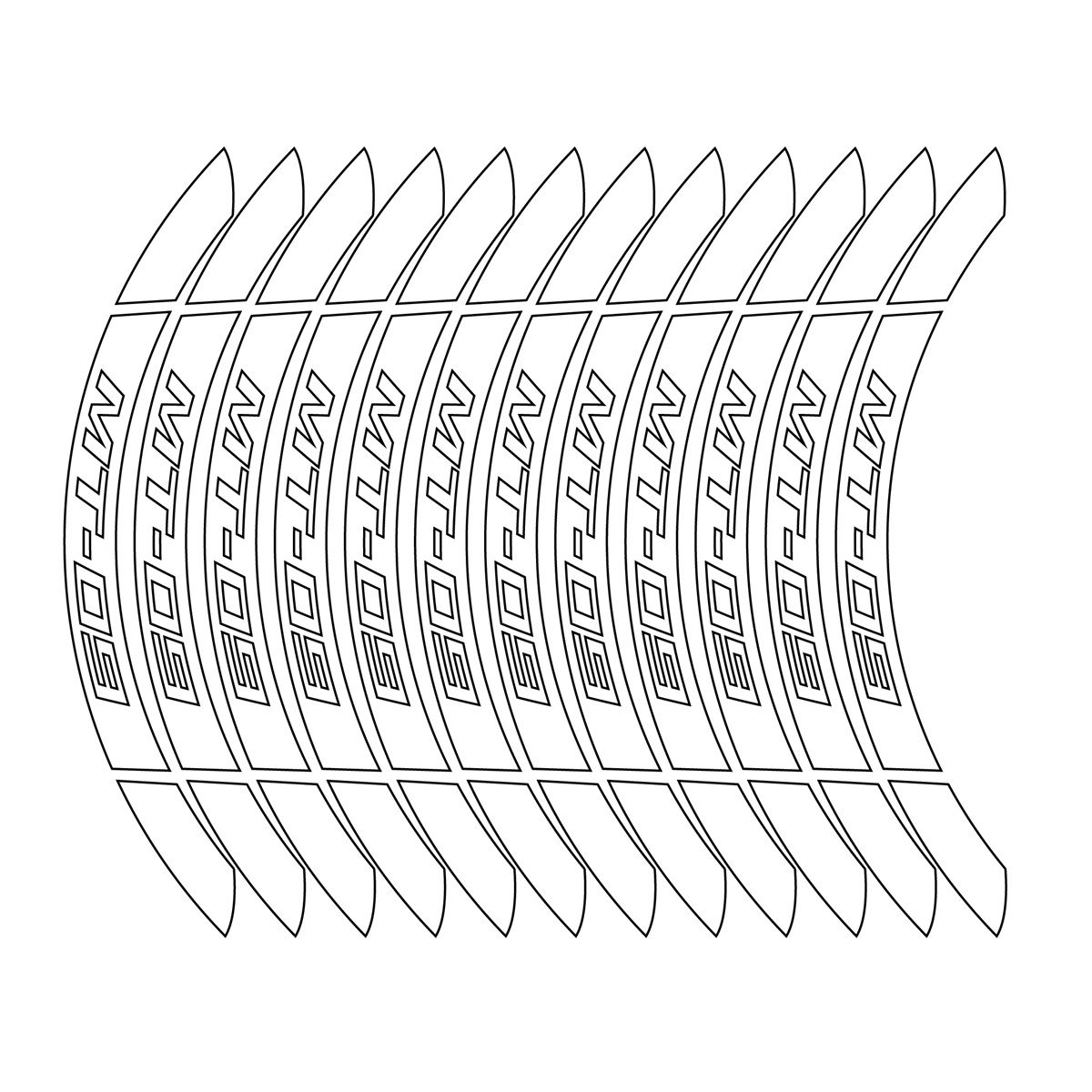  Yamaha MT 09 İç Dış Jant Sticker