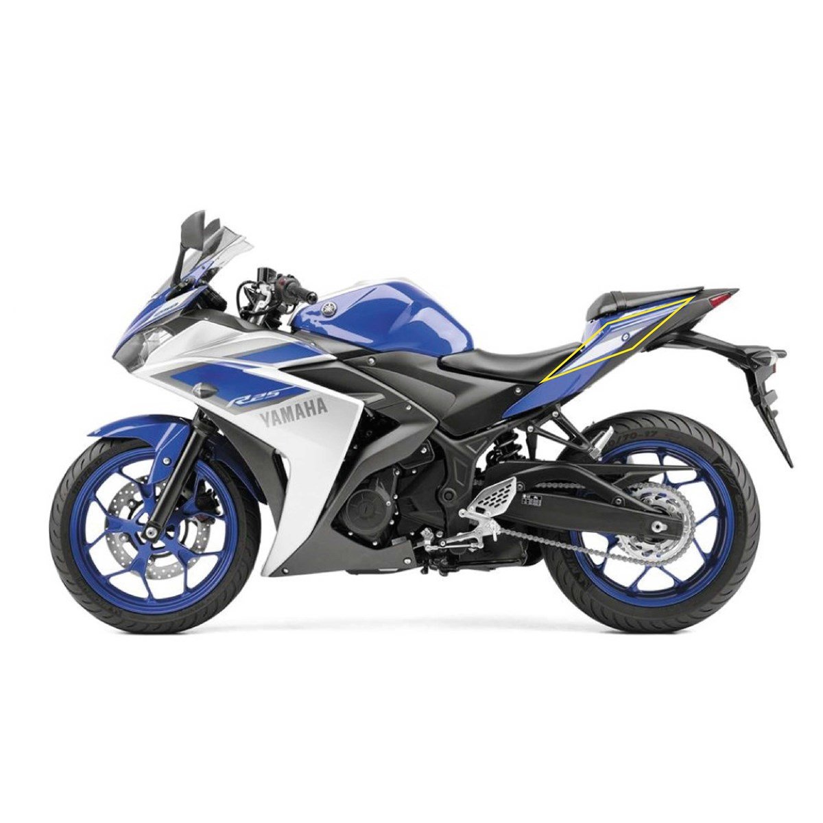 2015 Yamaha YZF-R25 Sol Arka Kuyruk Sticker