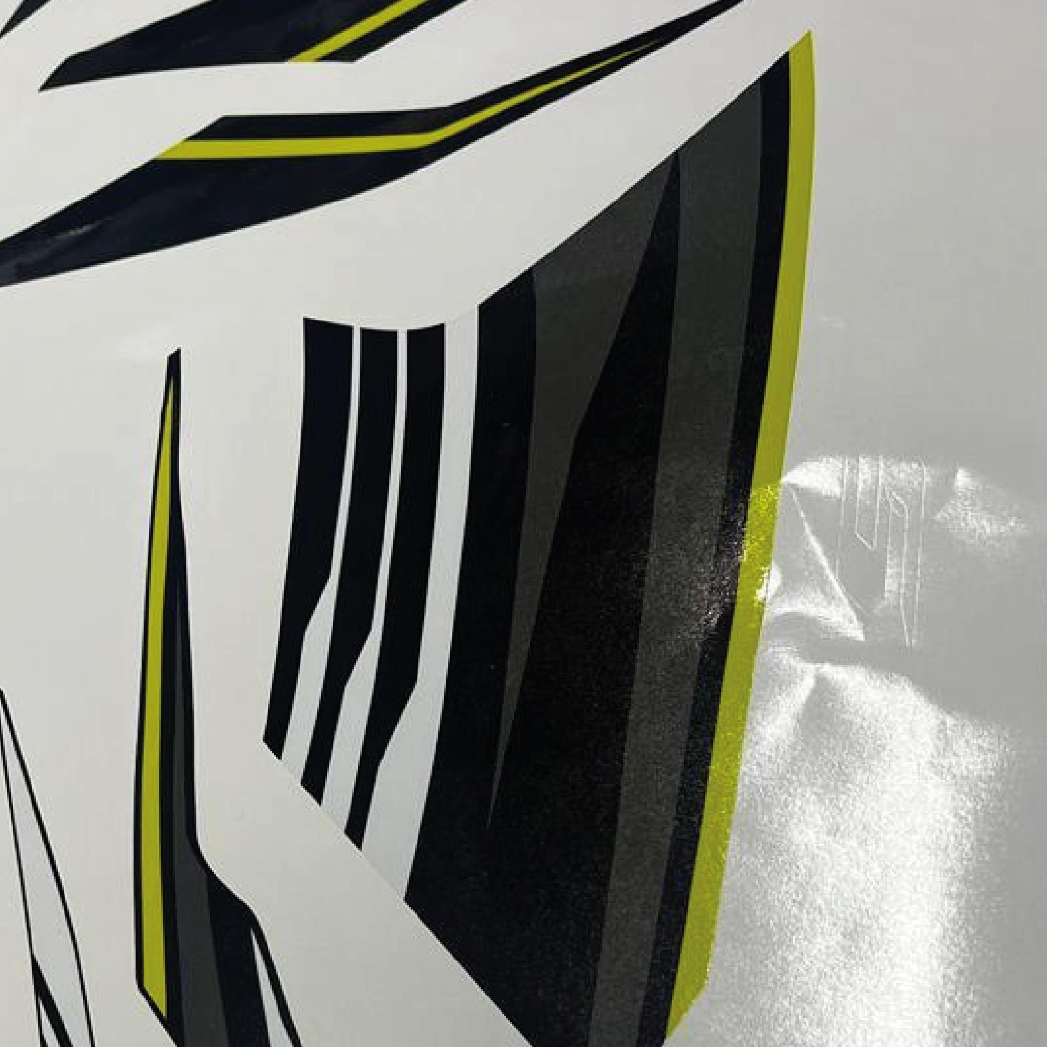 2017 Beyaz YAMAHA YZF-R25 Orjinal Sticker Modeli Neon Yeşil 
