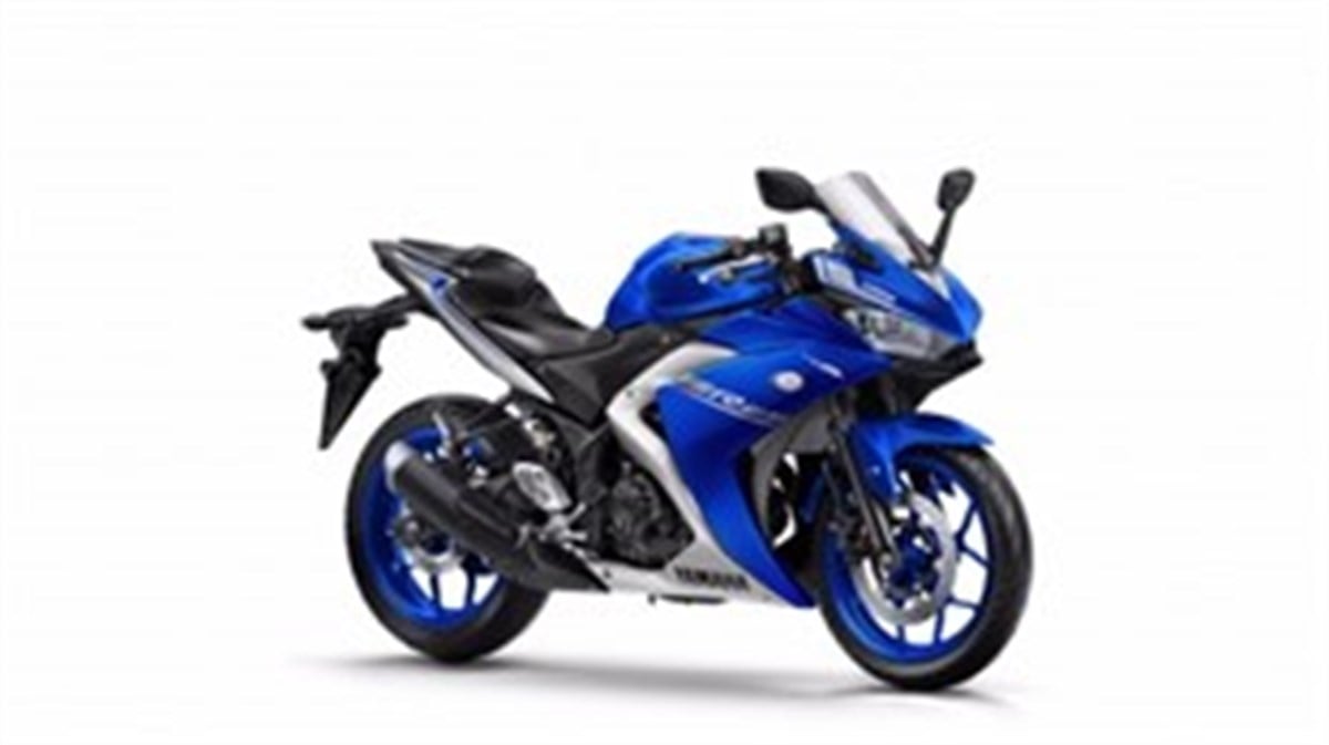 2017 Mavi YZF-R25 Orjinal Sol Yan Grenaj Stiker Modeli