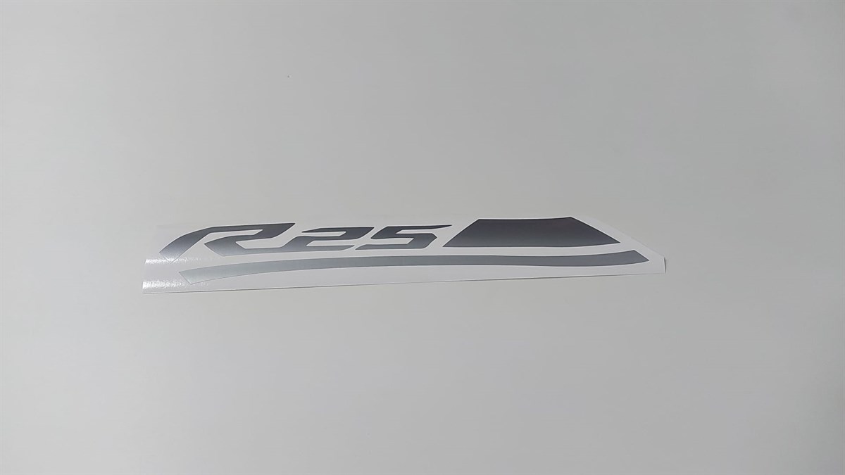 2017 Mavi YZF-R25 Orjinal Sol Yan Grenaj Stiker Modeli