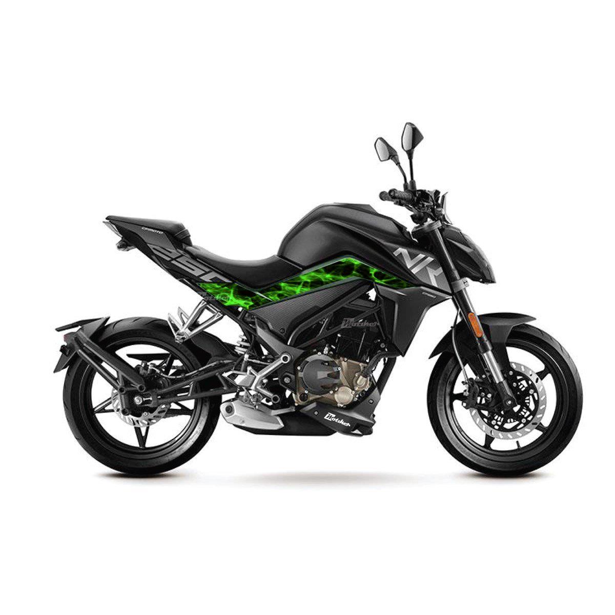 2023 CFMOTO NK250 Forest Green (Yeşil)  Orta Şase Sticker Etiket Modeli