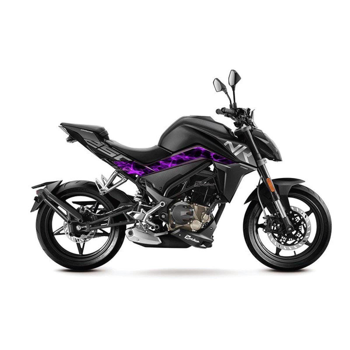 2023 CFMOTO NK250 Ultra Violet Mor Orta Şase Sticker Etiket Modeli