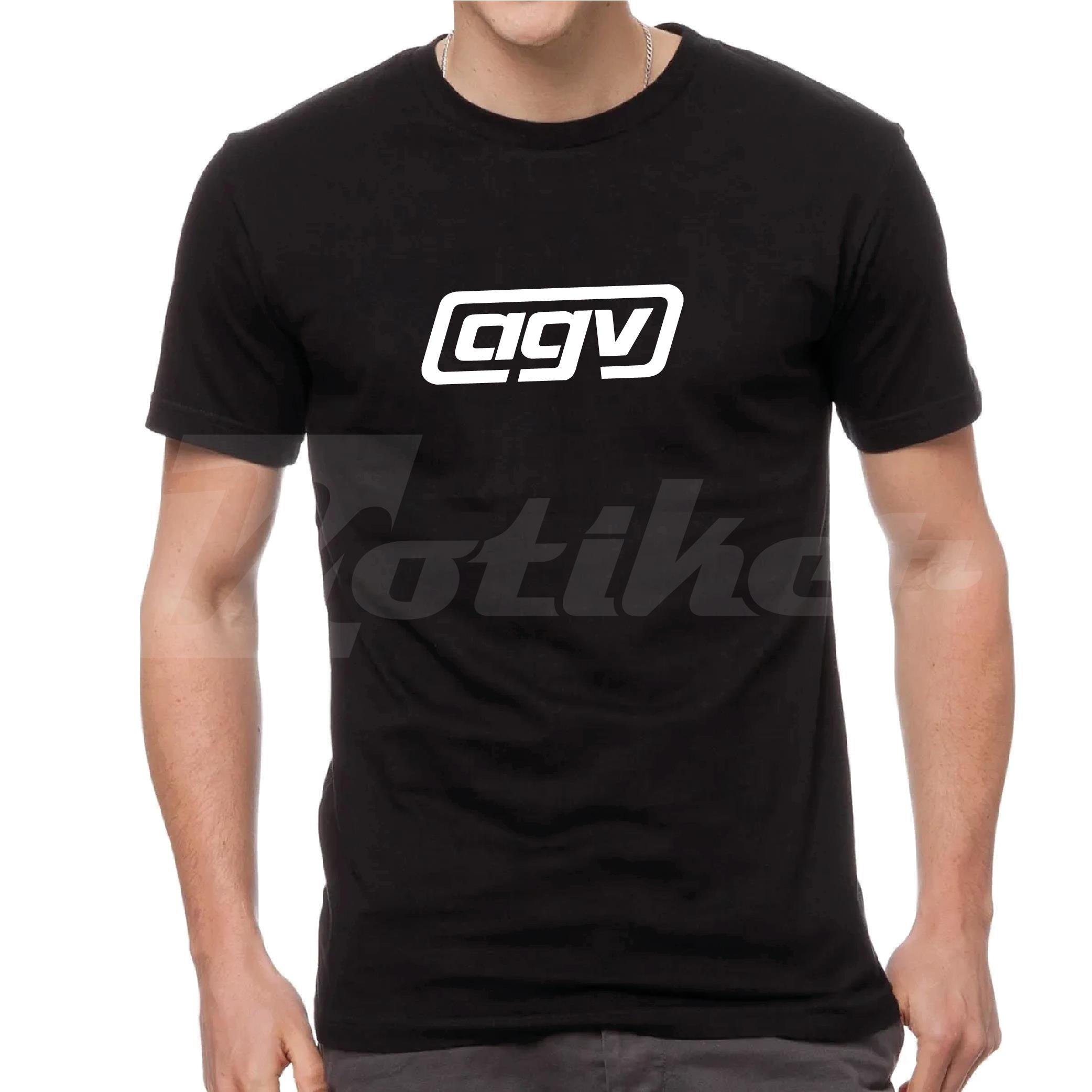 T-ShirtAGV Kask Tasarım Motorcu Tişörtü Beyaz 