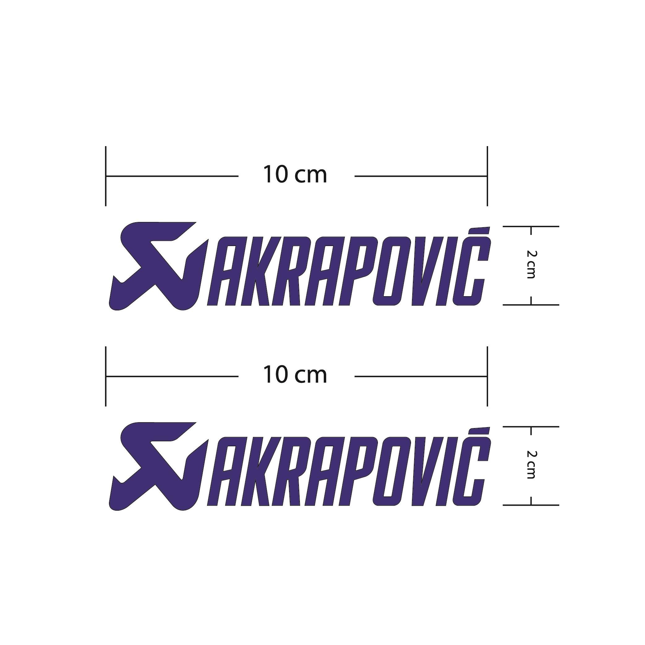 Akrapovıc Lacivert Motosiklet Sponsor Markası Sticker Etiket Modeli