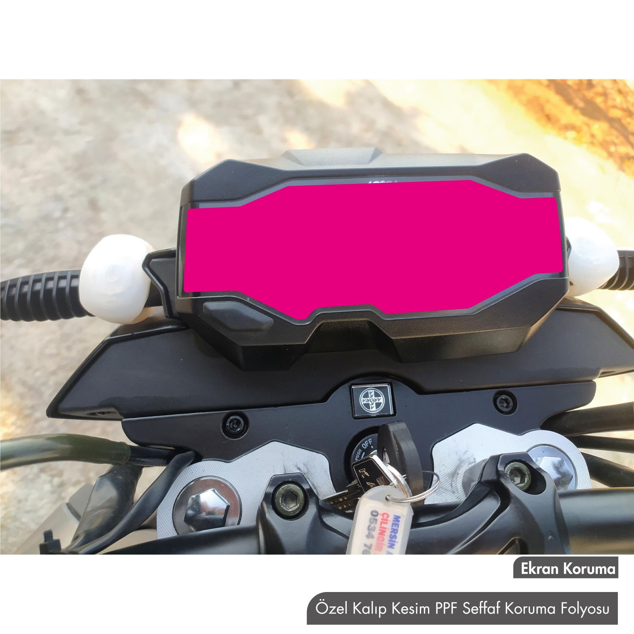 Ekran KorumasıArora MT125 Motosiklet Ekran Km Koruyucu