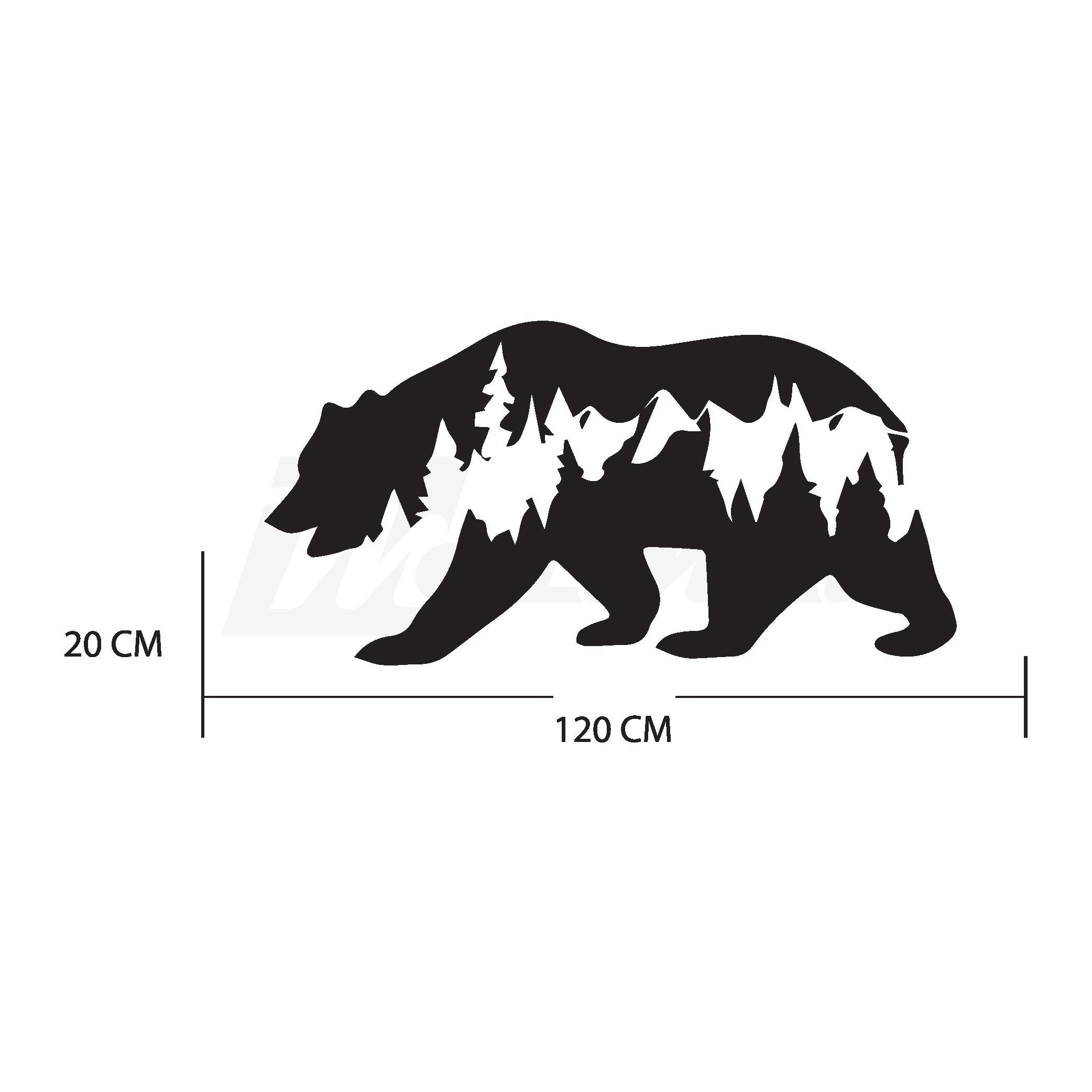 KaravanAyı ve Dağ Karavan Off Road Sticker Etiket