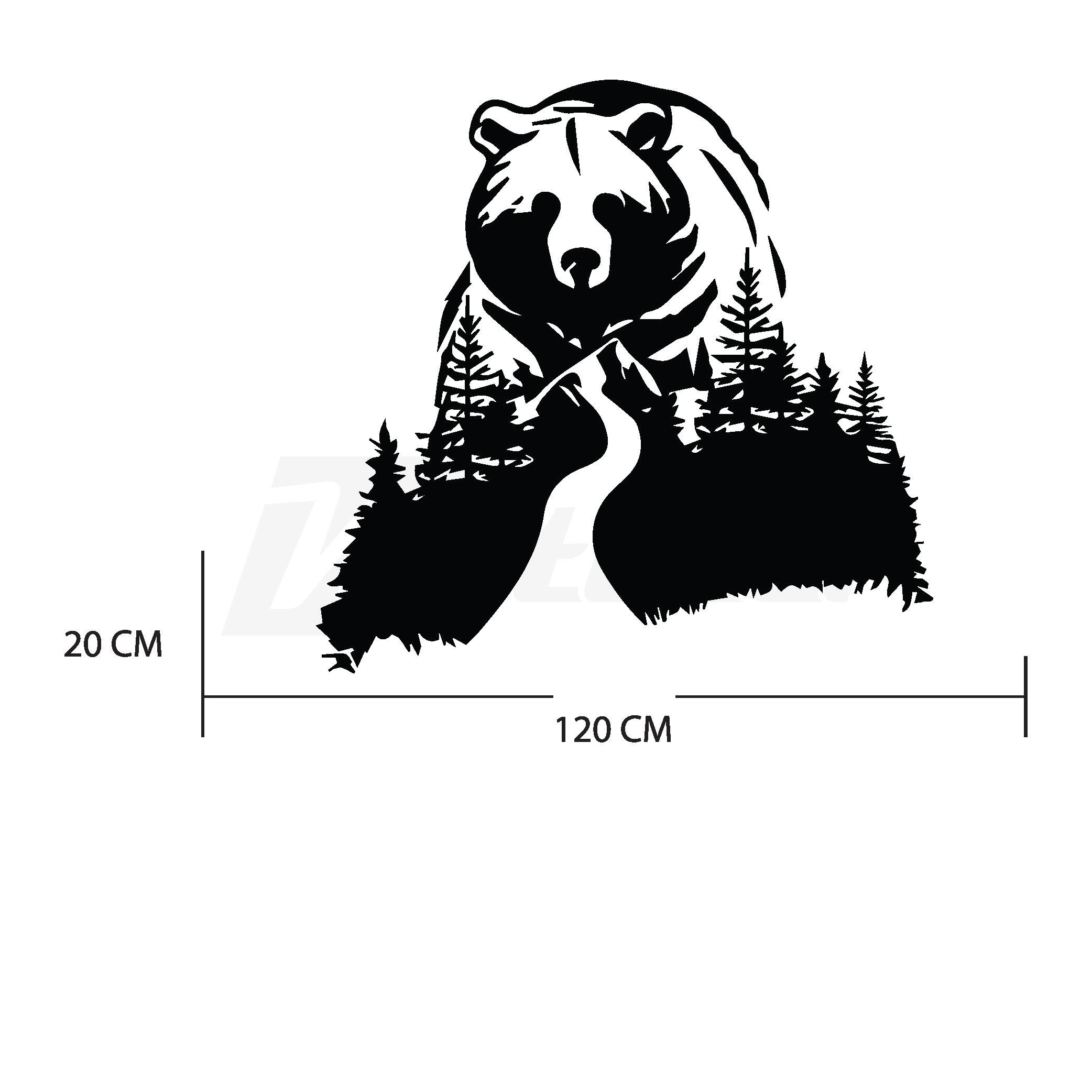 KaravanAyı ve Orman Karavan Off Road Sticker Etiket