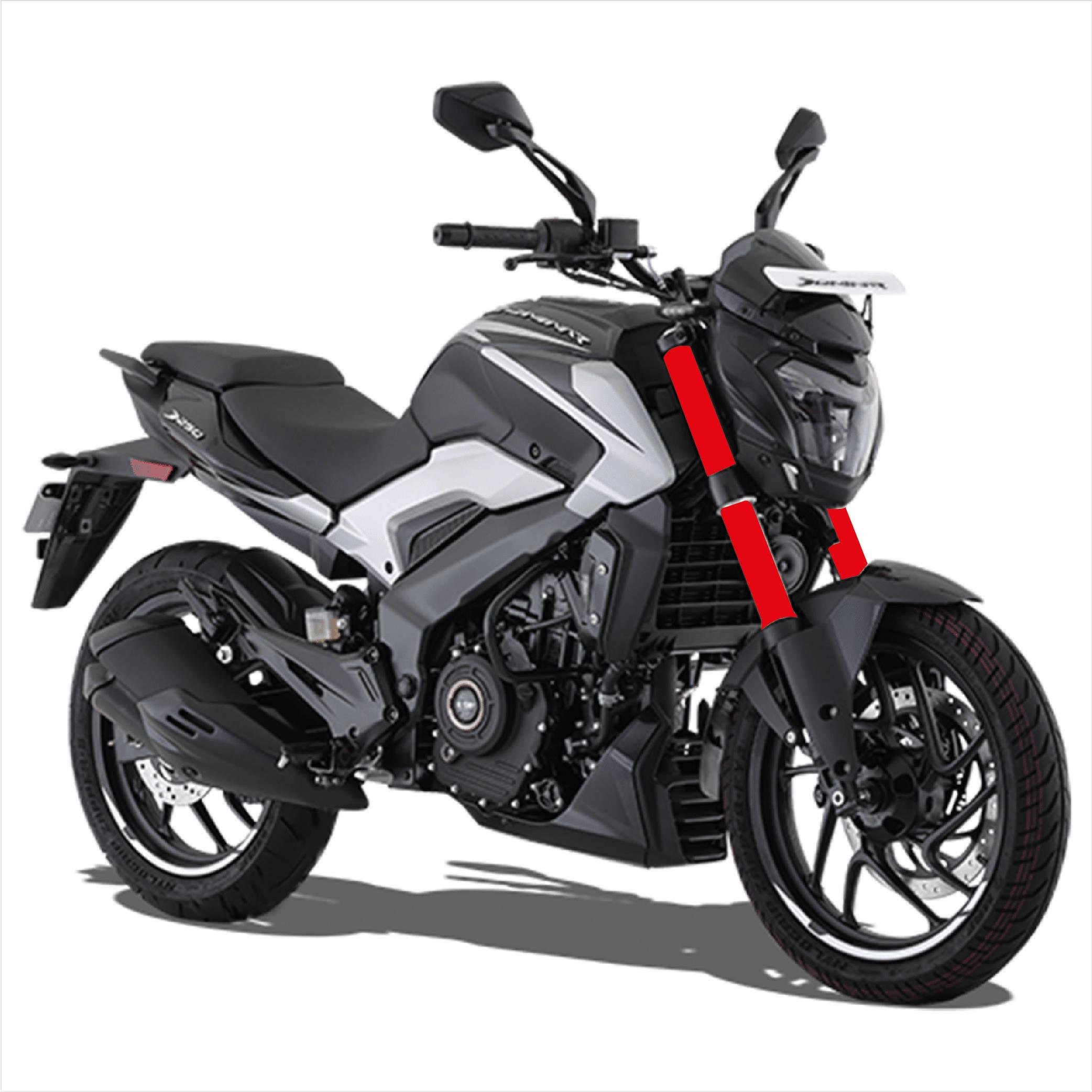 DominarBajaj Dominar 250-400 Amortisör Kırmızı Kaplama Sticker Etiket Modeli