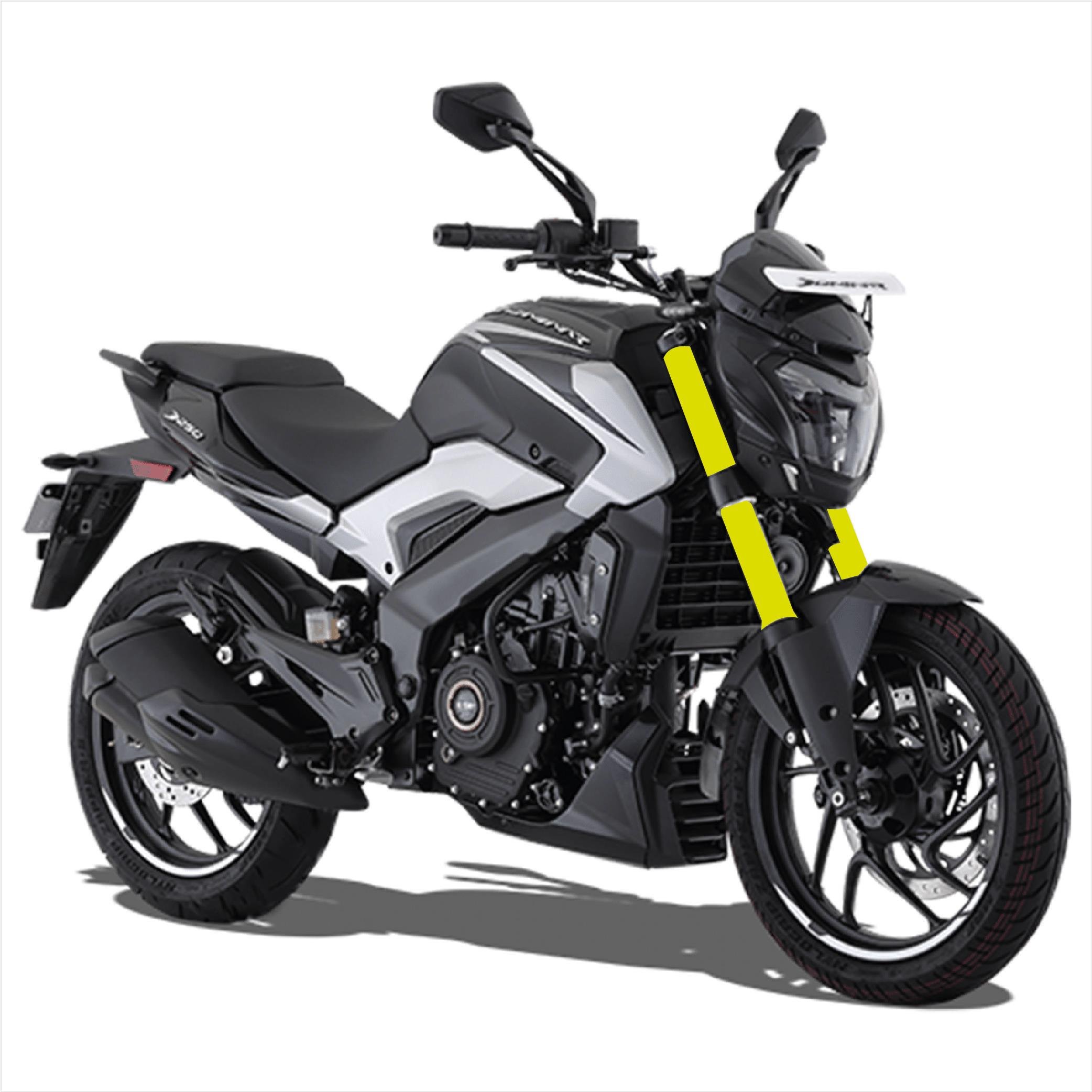 DominarBajaj Dominar 250-400 Amortisör Neon Sarı (Yeşil) Kaplama Sticker Etiket Modeli