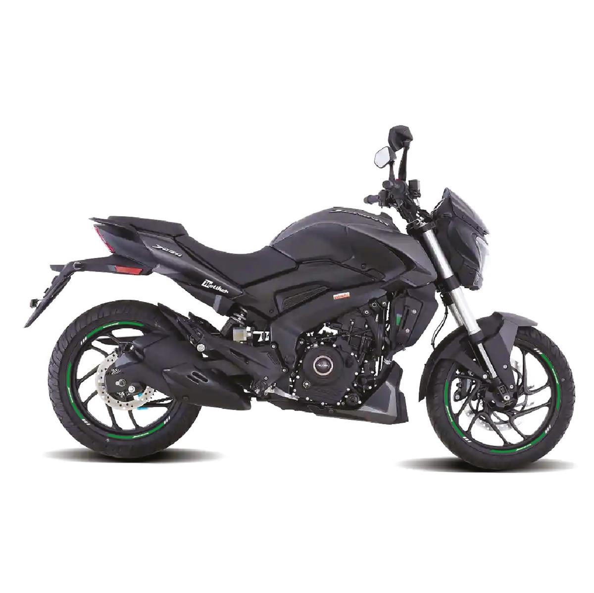 Bajaj Dominar 250-400 Baskılı Yeşil İki Renk Jant Sticker Etiket Modeli