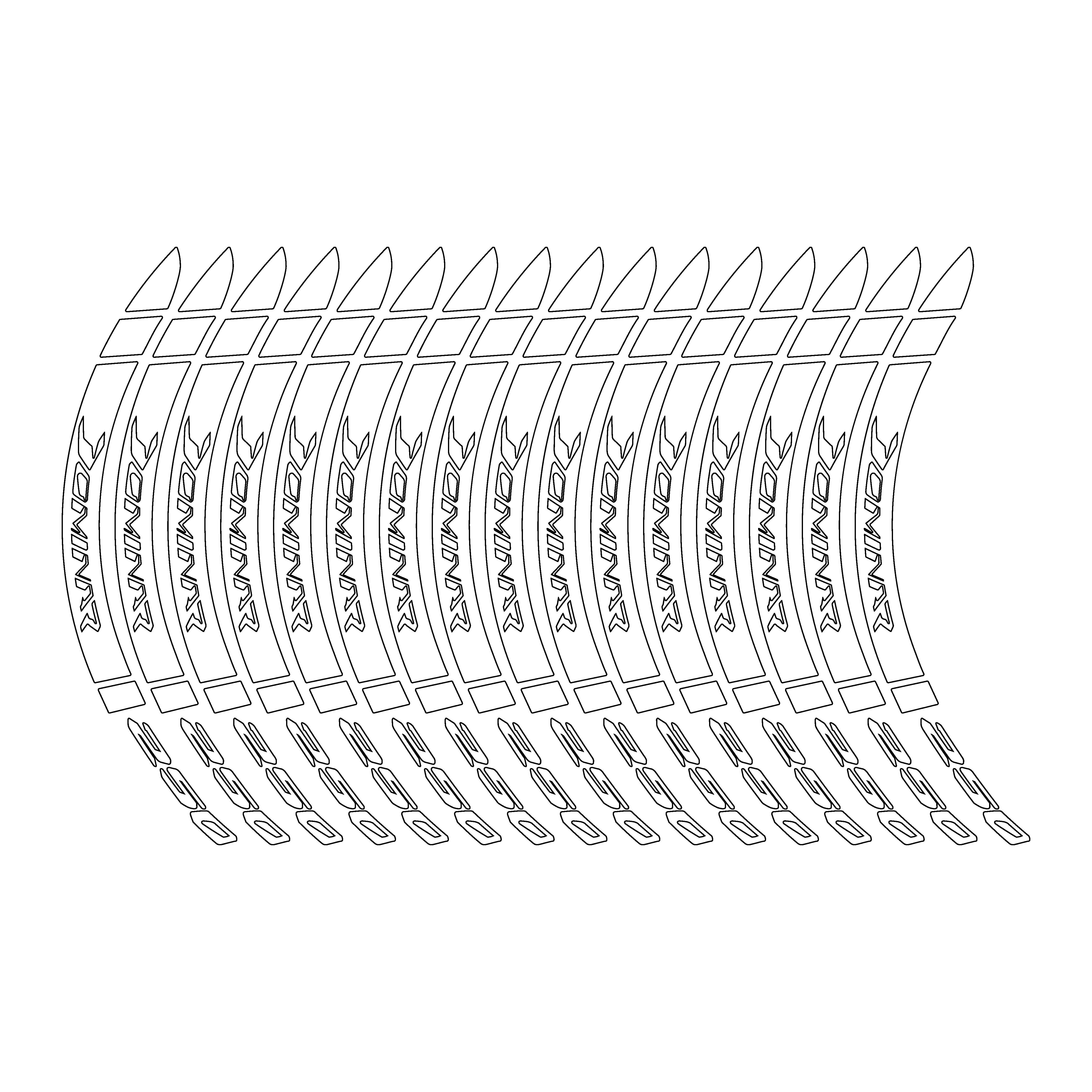 Bajaj Dominar 250 Dış Jant Şeridi Motosiklet Sticker Etiket Modeli