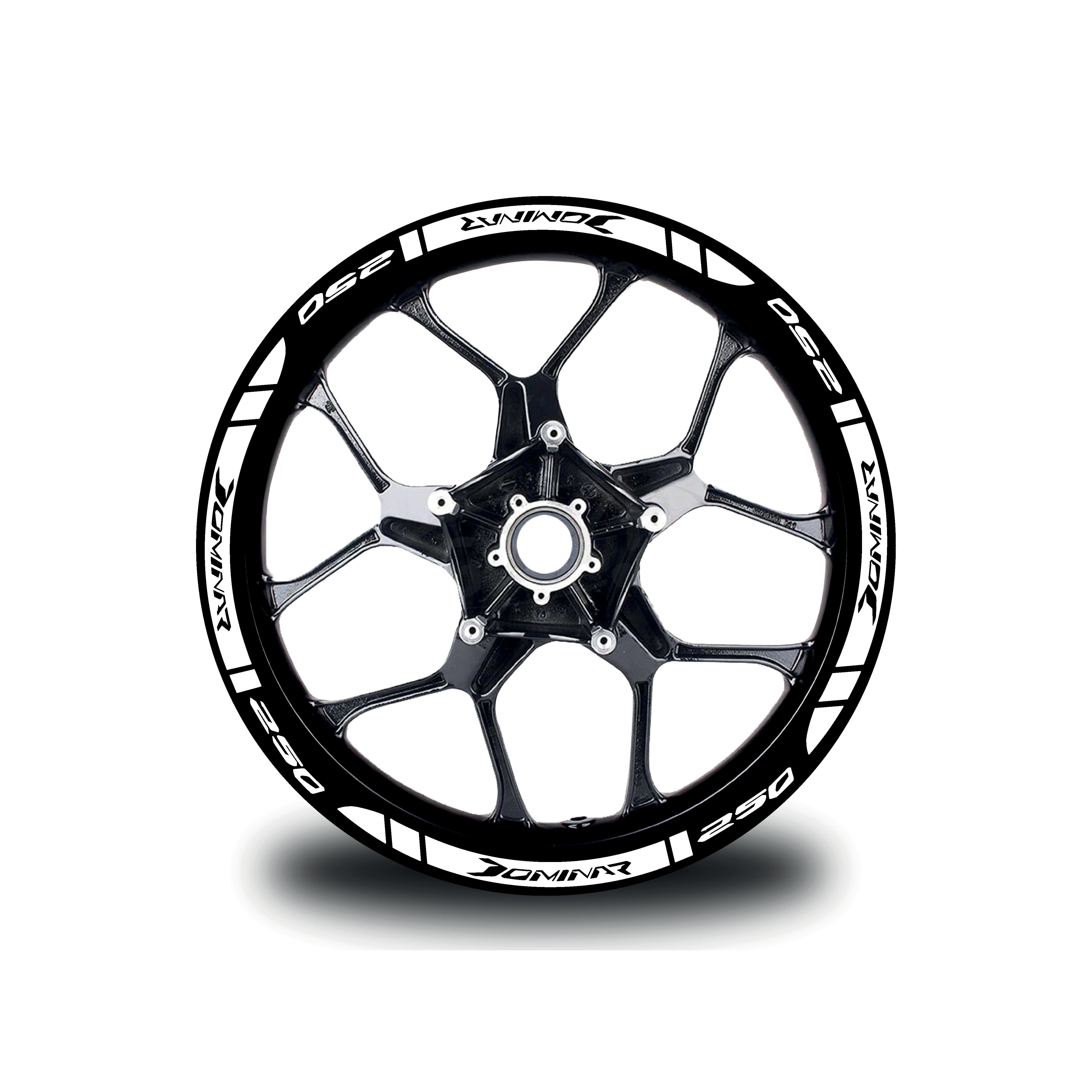 Bajaj Dominar 250 Dış Jant Şeridi Motosiklet Sticker Etiket Modeli