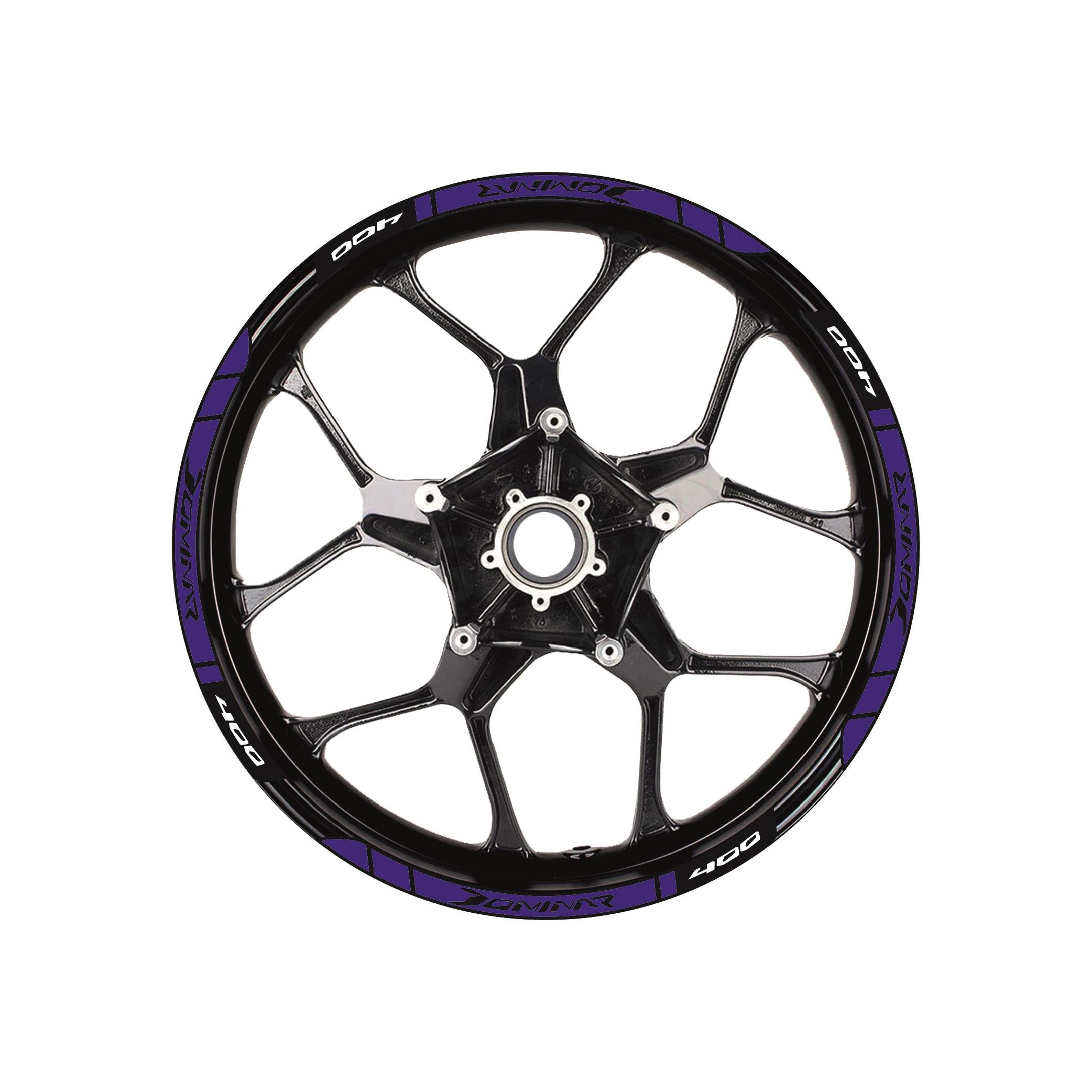 Bajaj Dominar 400 Baskılı Jant Dışı Şerit Motosiklet Sticker Etiket Modeli Lacivert