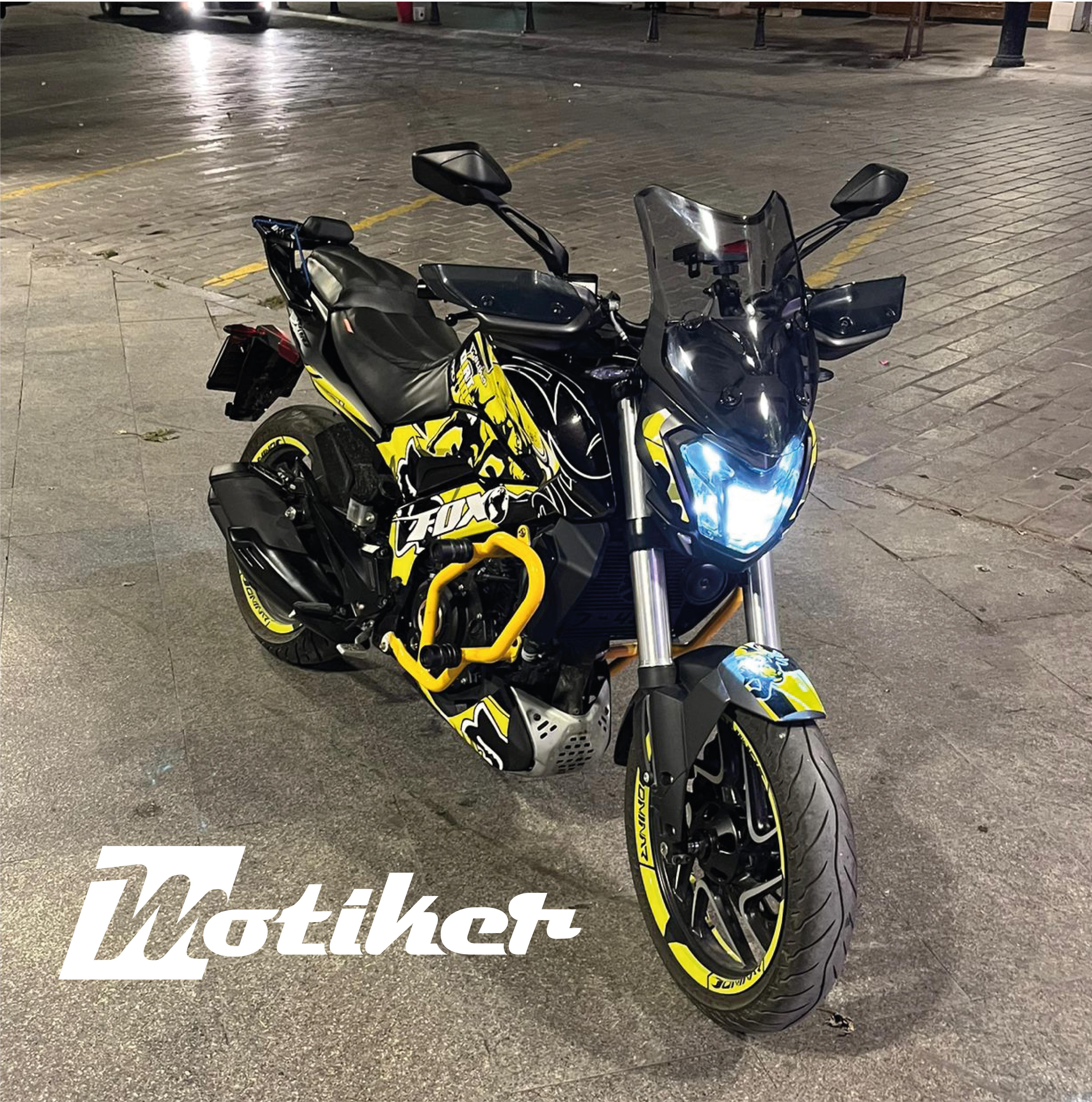 Bajaj Dominar Dirt Rider Sticker Etiket Kaplama Model