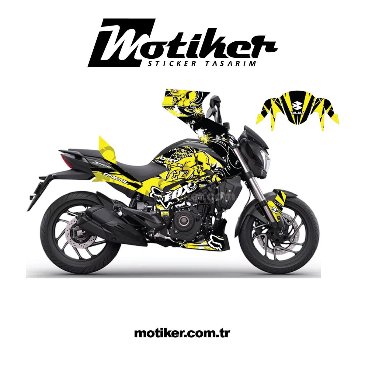 Bajaj Dominar Dirt Rider Sticker Etiket Kaplama Model