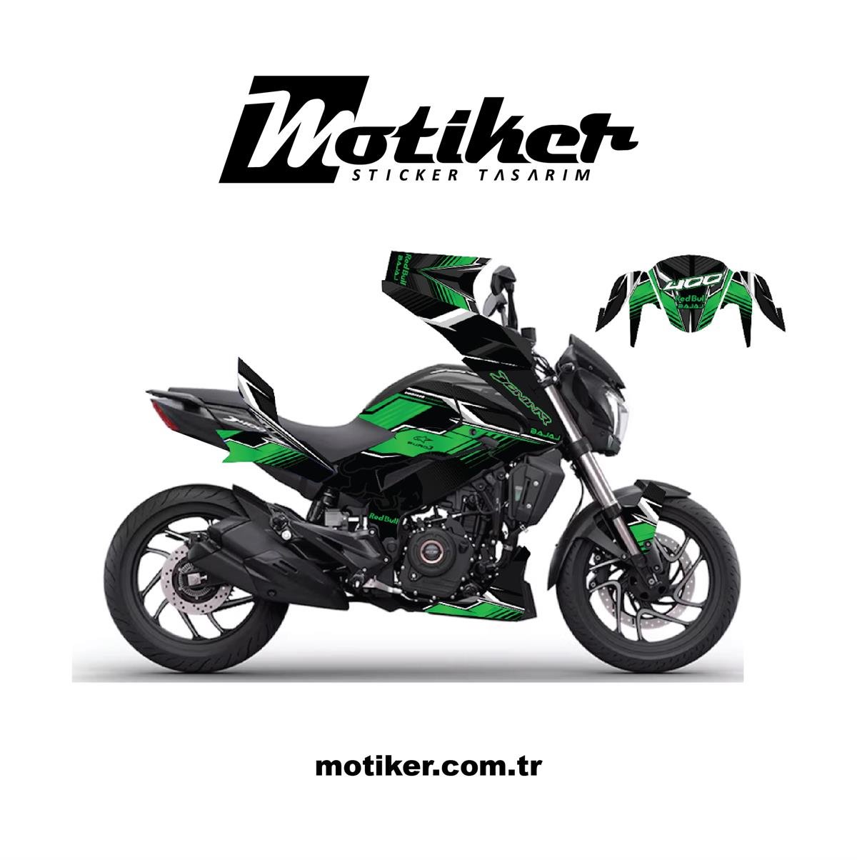 BAJAJ Dominar - Line Design Parçalı Takım Sticker Kaplama