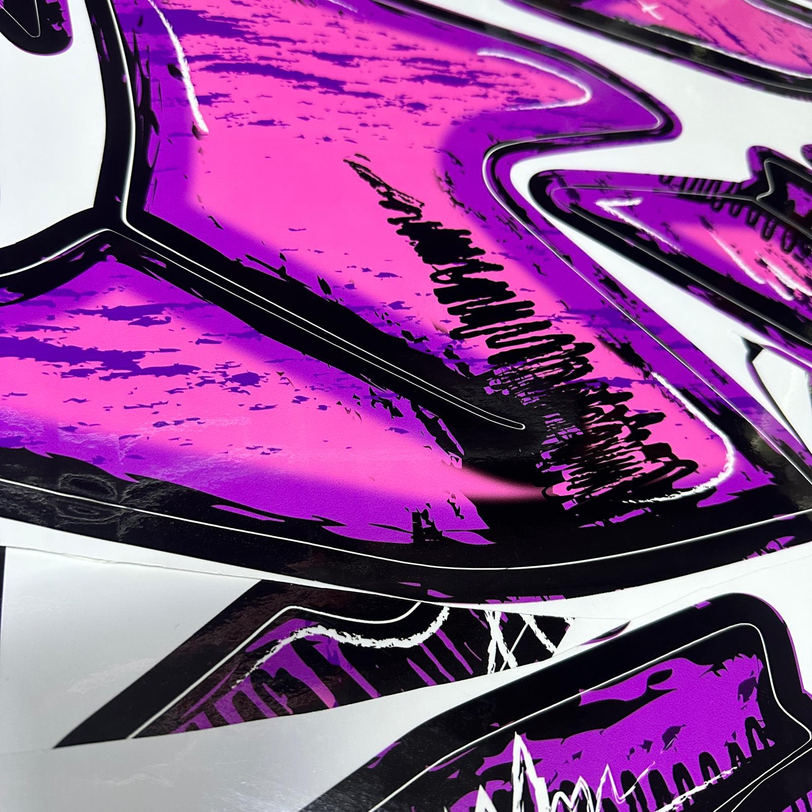 N250Bajaj N250 AirBrush Tasarım Motosiklet Sticker Etiket Kaplama Modeli 