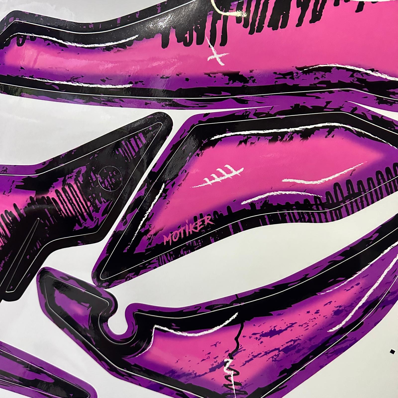 N250Bajaj N250 AirBrush Tasarım Motosiklet Sticker Etiket Kaplama Modeli 