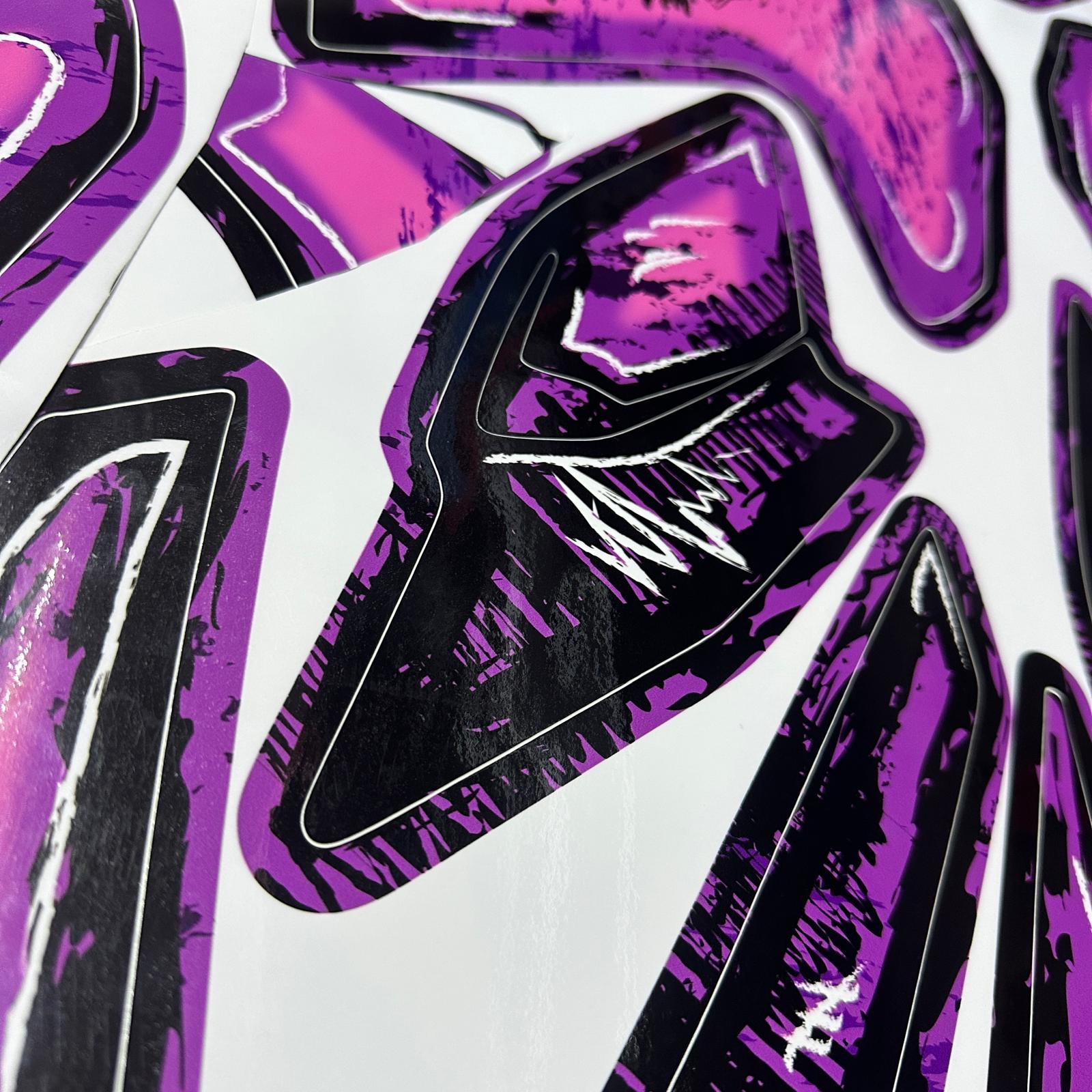 N250Bajaj N250 AirBrush Tasarım Motosiklet Sticker Etiket Kaplama Modeli 