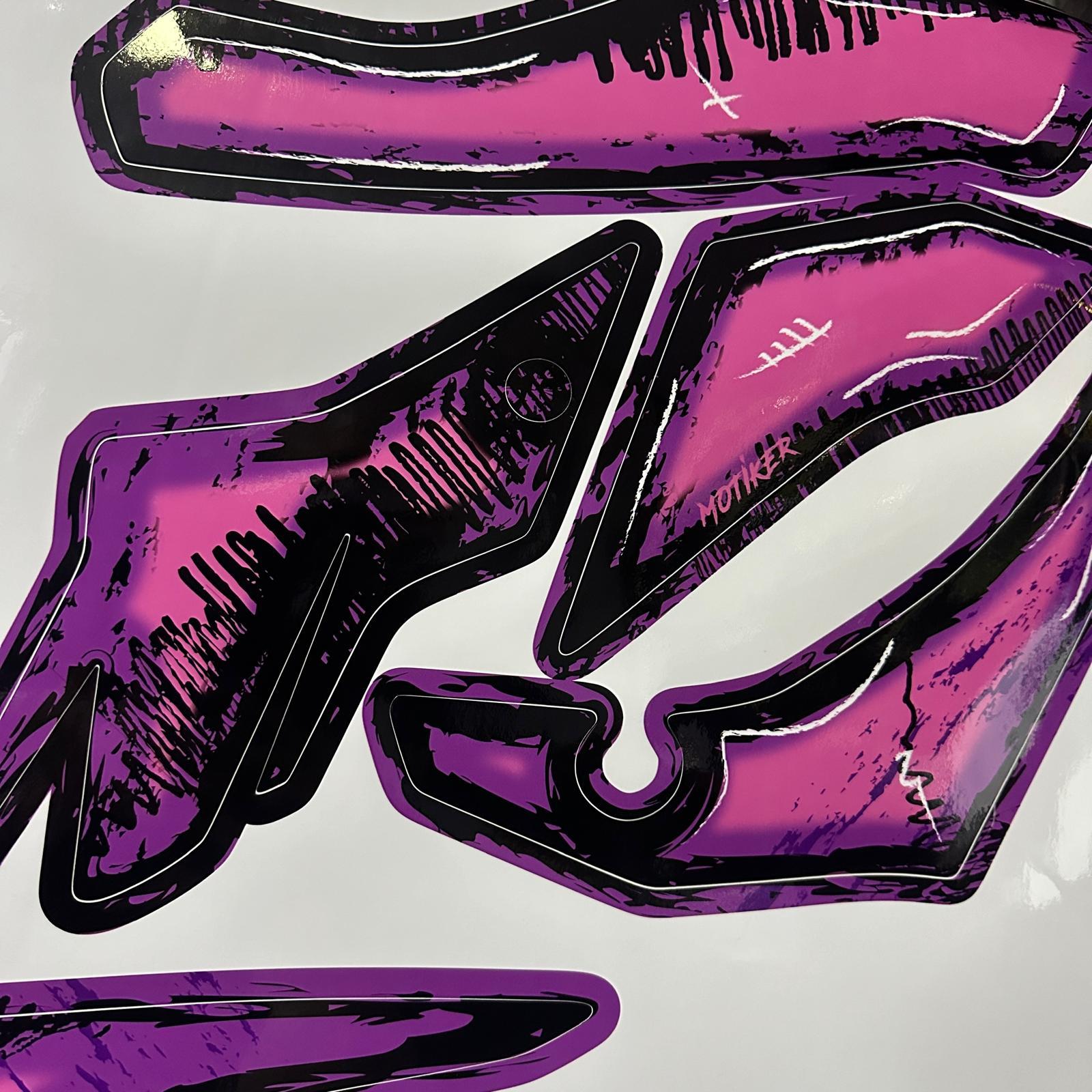 N250Bajaj N250 AirBrush Tasarım Motosiklet Sticker Etiket Kaplama Modeli 