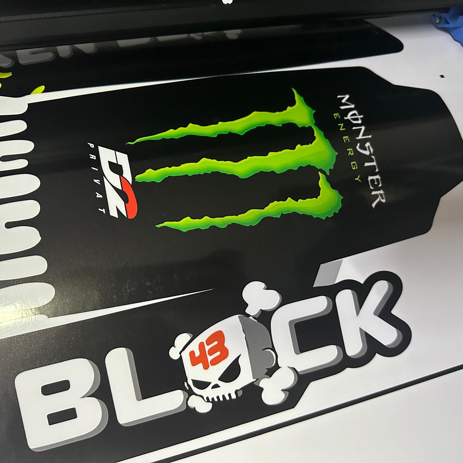 PULSAR NS 200Bajaj NS200 Hoonigan Monster Sticker Etiket Kaplama Modeli