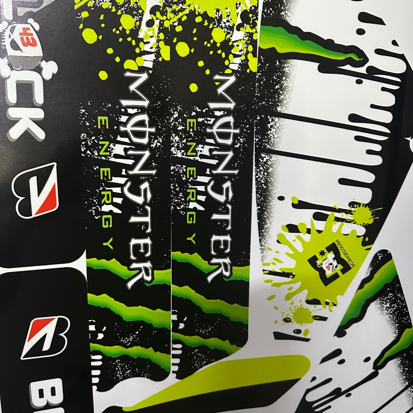 PULSAR NS 200Bajaj NS200 Hoonigan Monster Sticker Etiket Kaplama Modeli