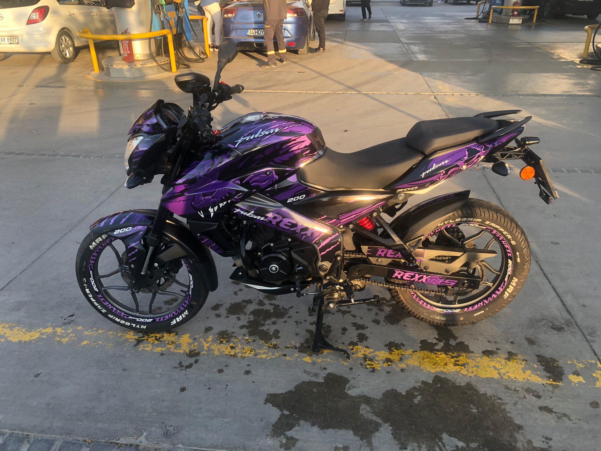 PULSAR NS 200Bajaj NS200 Rexx Sticker Etiket Kaplama Modeli 