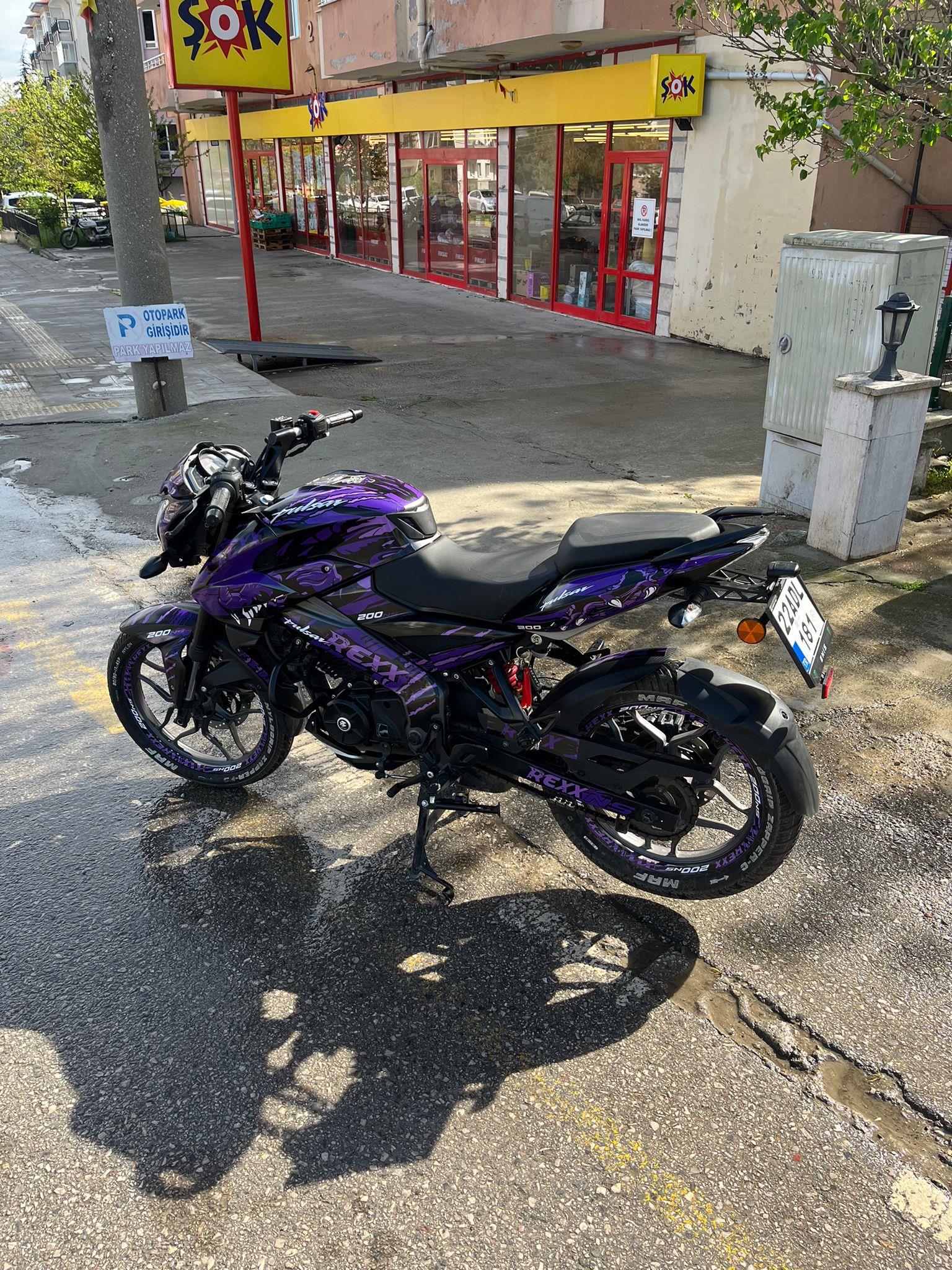 PULSAR NS 200Bajaj NS200 Rexx Sticker Etiket Kaplama Modeli 