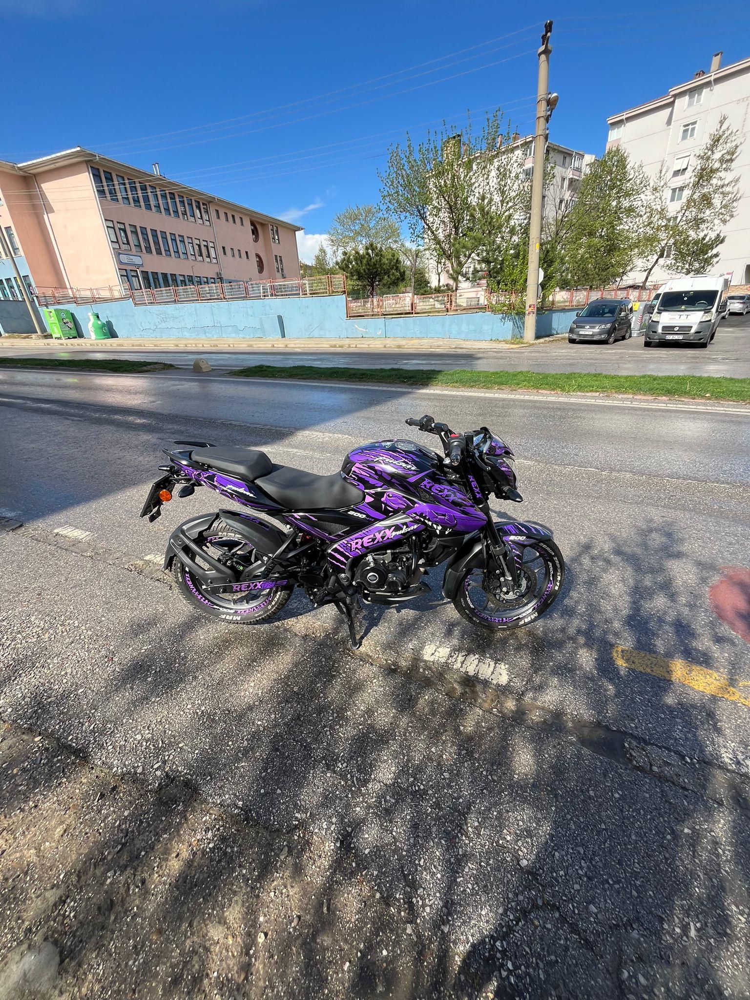 PULSAR NS 200Bajaj NS200 Rexx Sticker Etiket Kaplama Modeli 