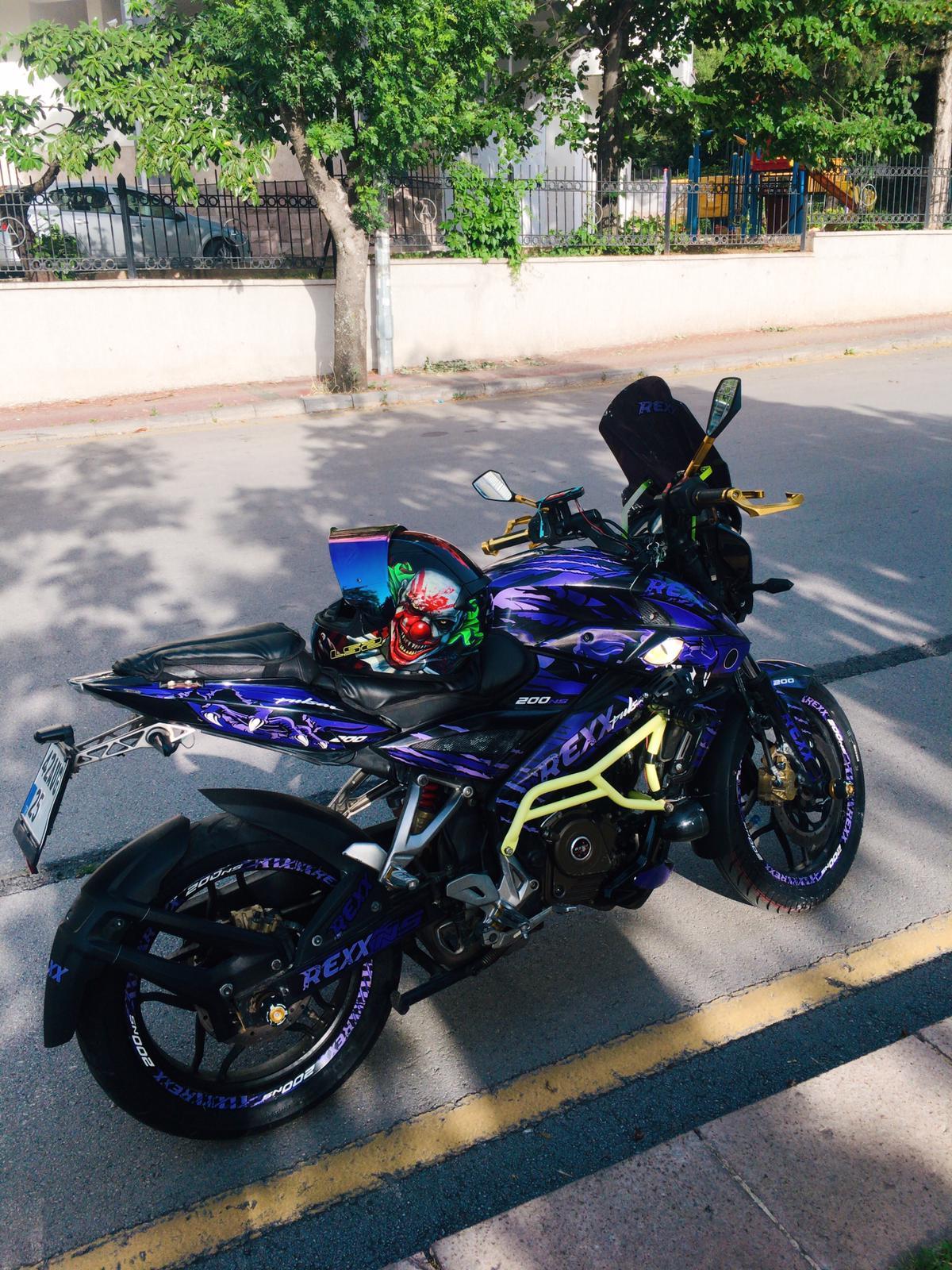 PULSAR NS 200Bajaj NS200 Rexx Sticker Etiket Kaplama Modeli 