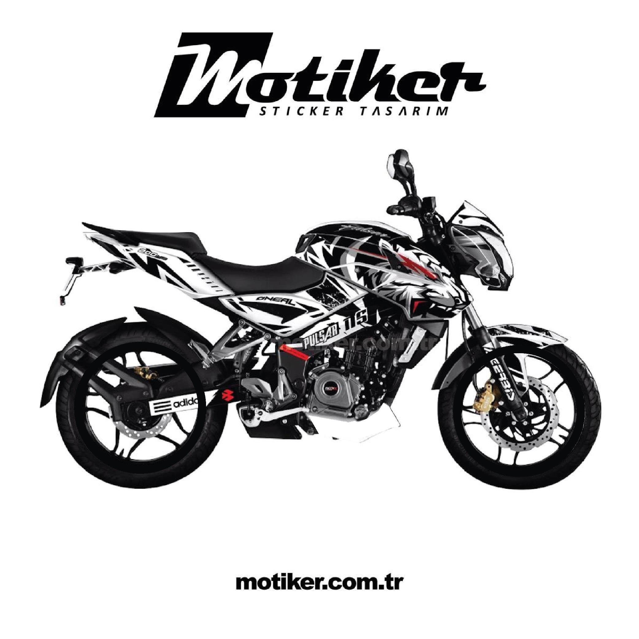 Bajaj NS200 Tiger Sticker Etiket Kaplama Modeli 